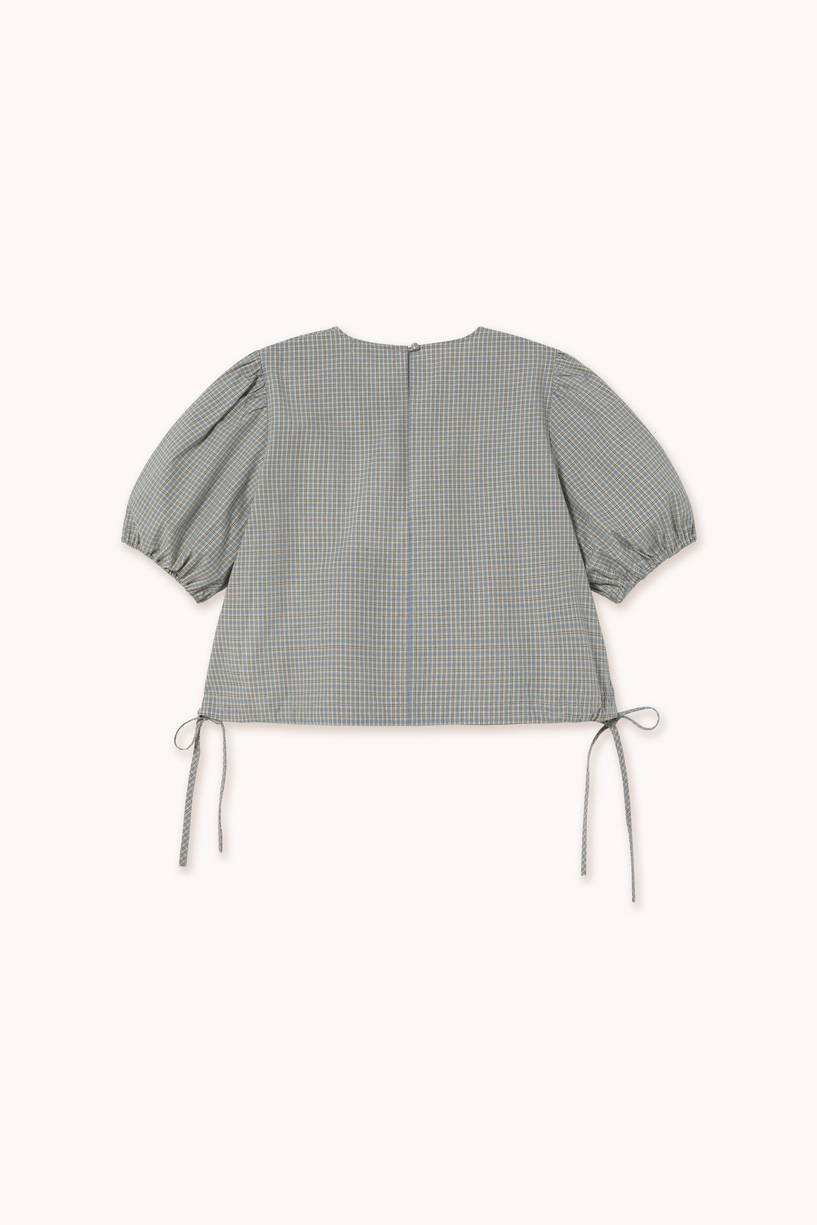 BLUSA MANGAS ABULLONADAS SMALL CHECK