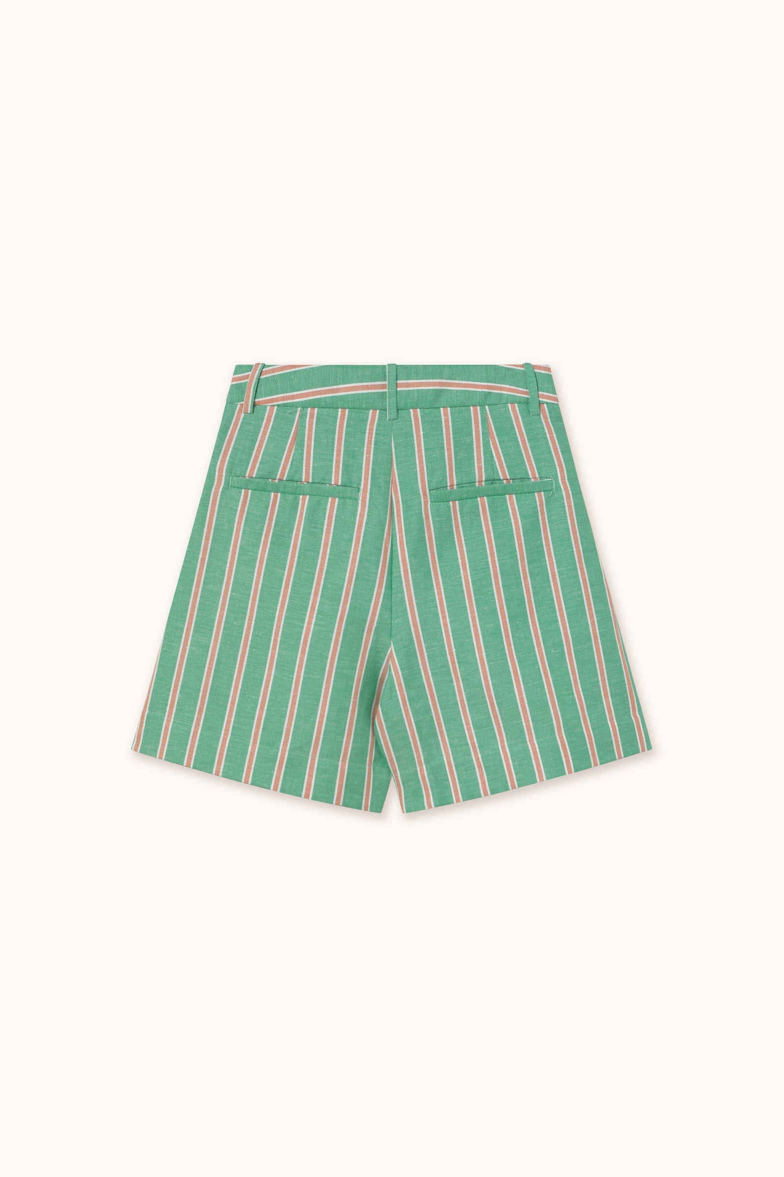 SHORT PLISADO A RAYAS