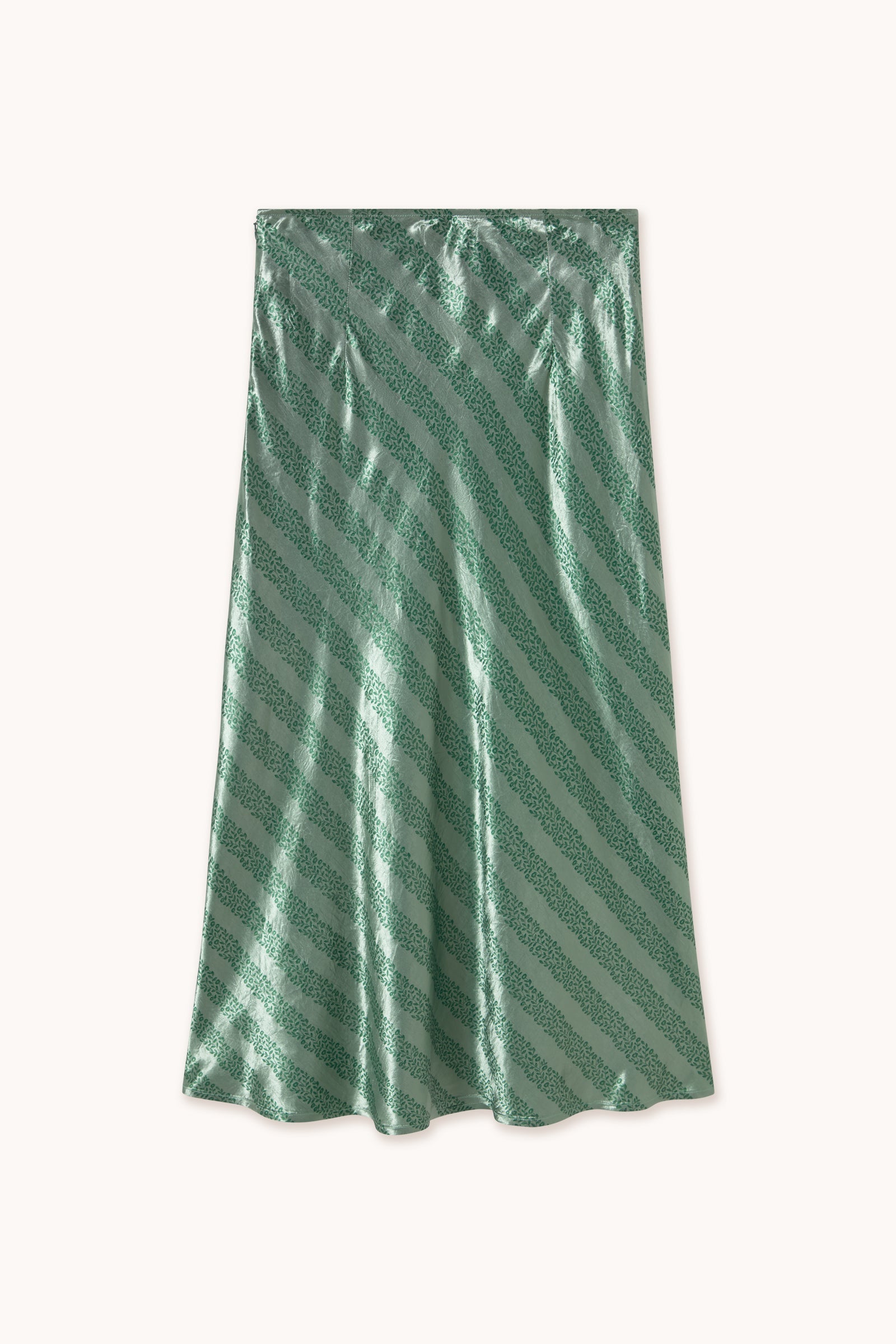 FLOWERS BIAS CUT SKIRT