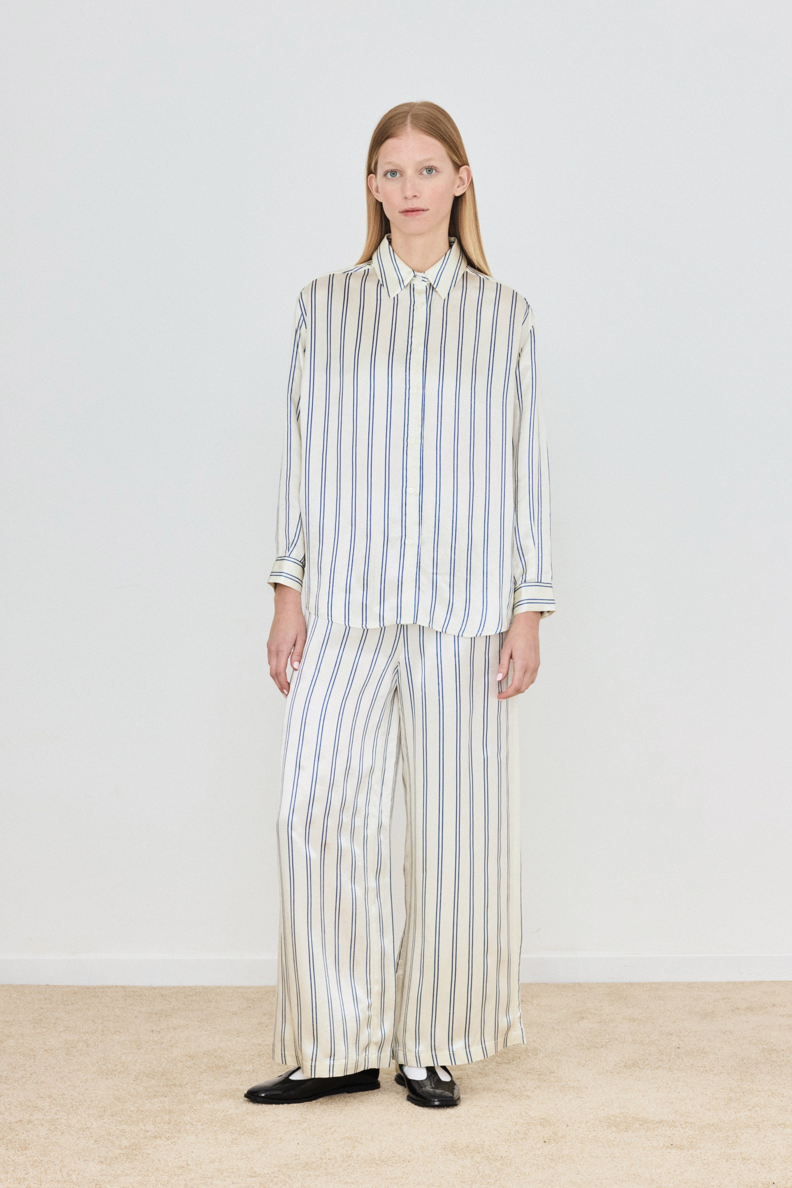 STRIPES ELASTICATED TROUSERS