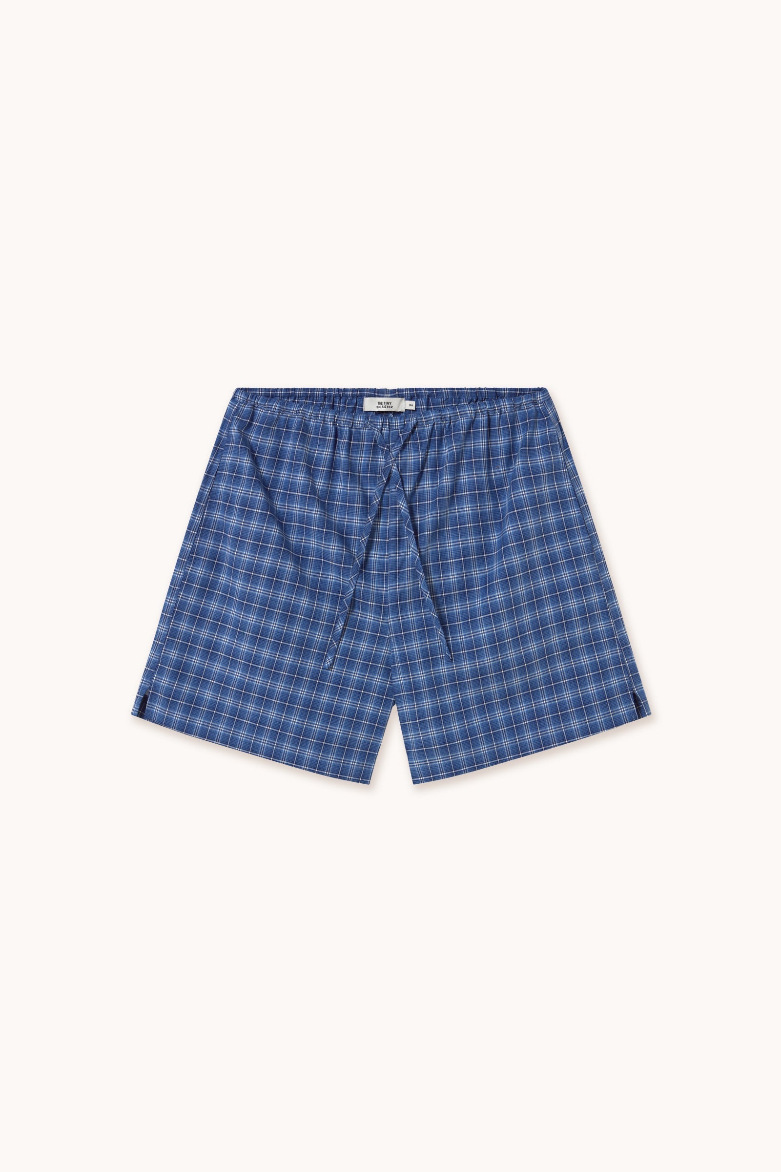 CHECK ELASTICATED SHORTS