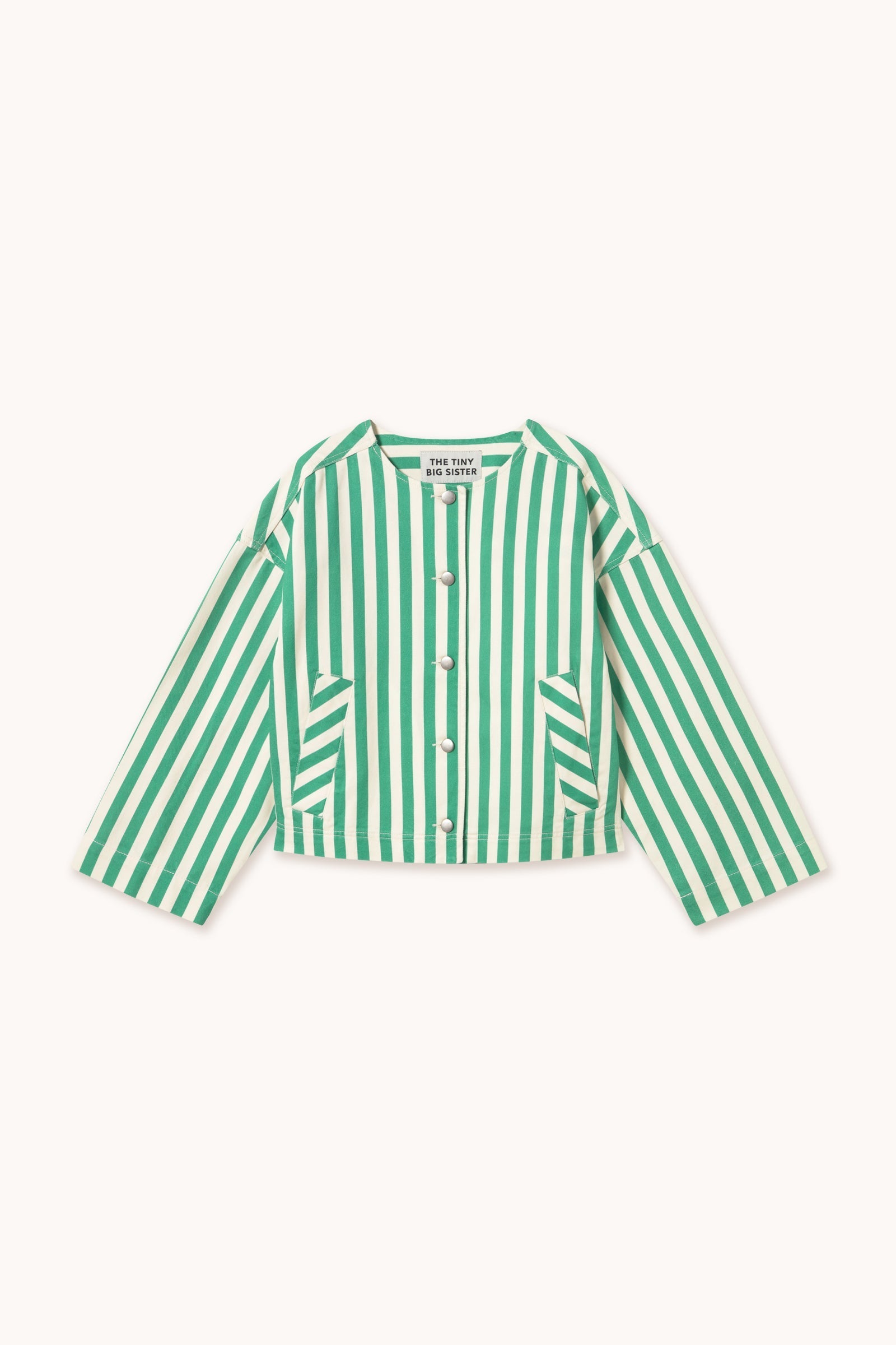 CHAQUETA A RAYAS CROPPED