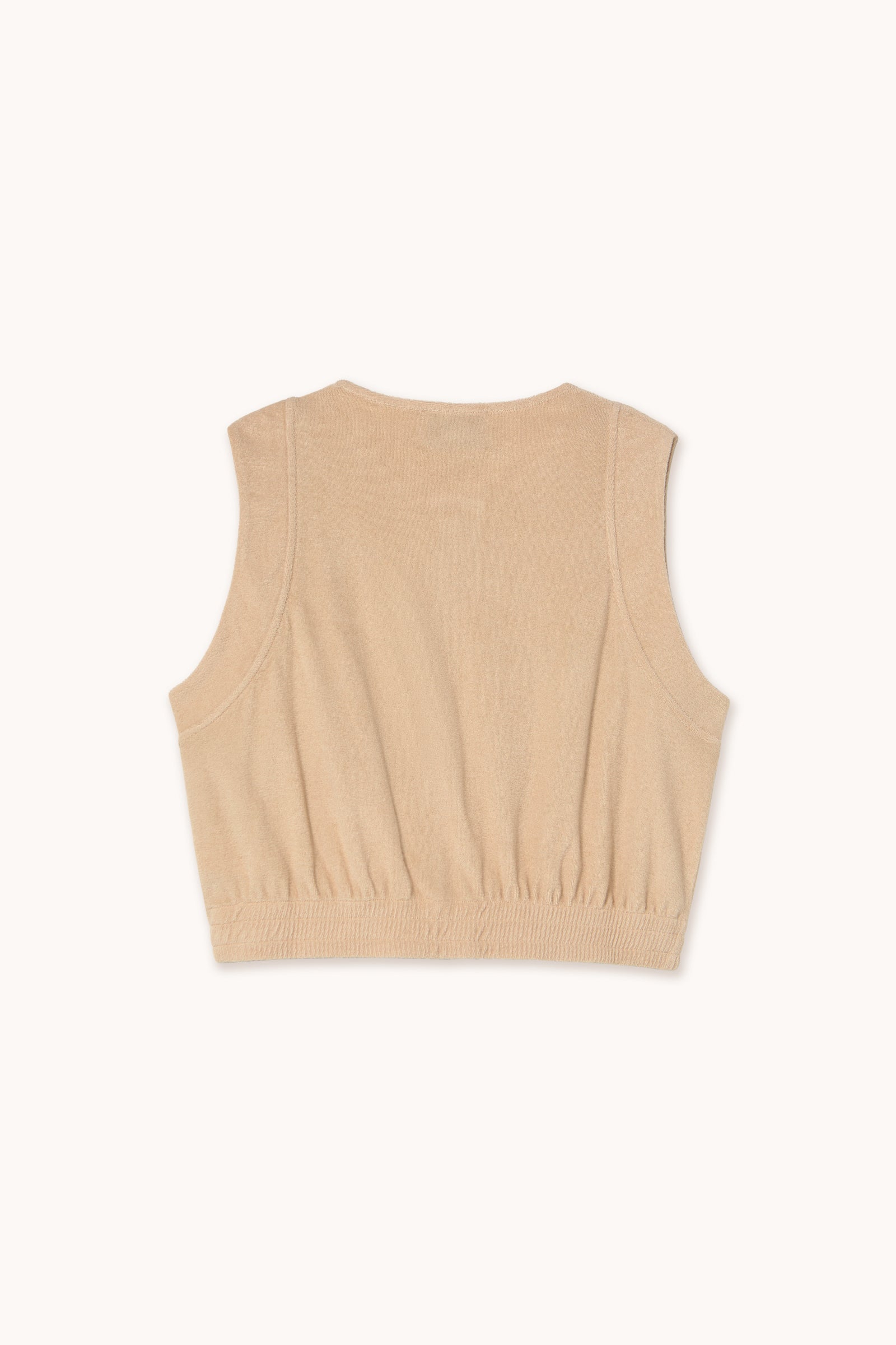 TOP CON BOLSILLOS DE TOALLA