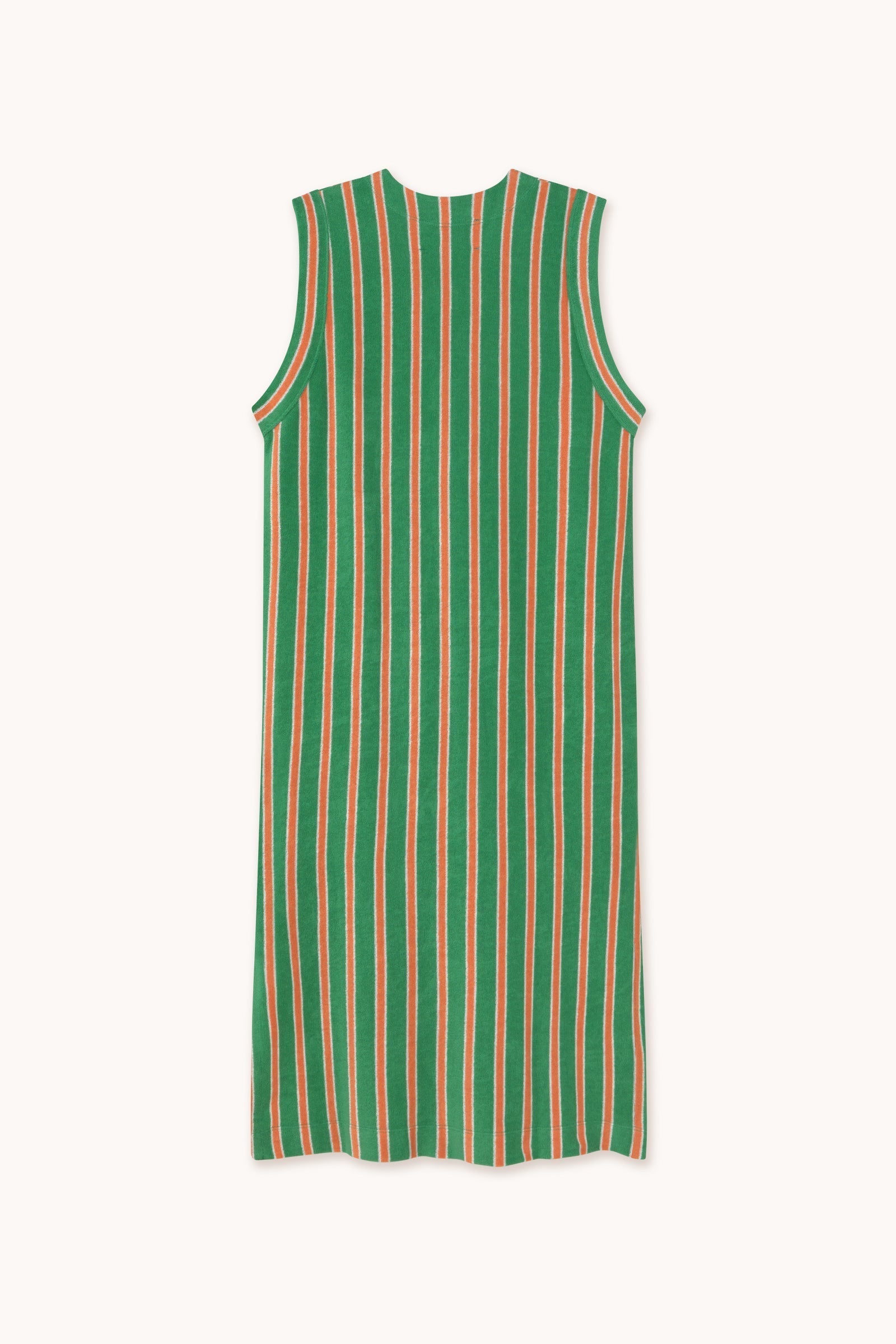 VESTIDO ABOTONADO DE TOALLA A RAYAS