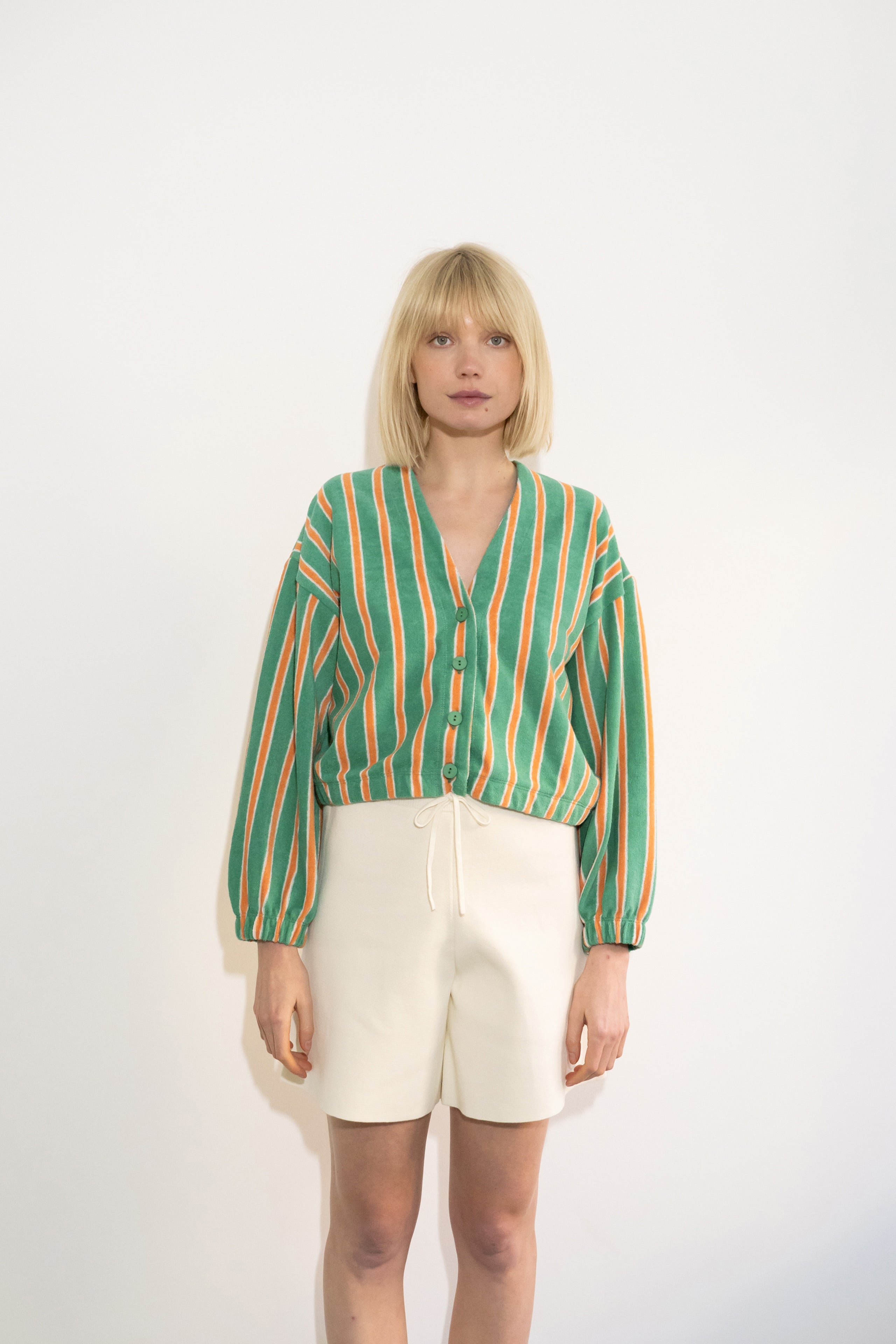 TOWEL STRIPED BOMBER