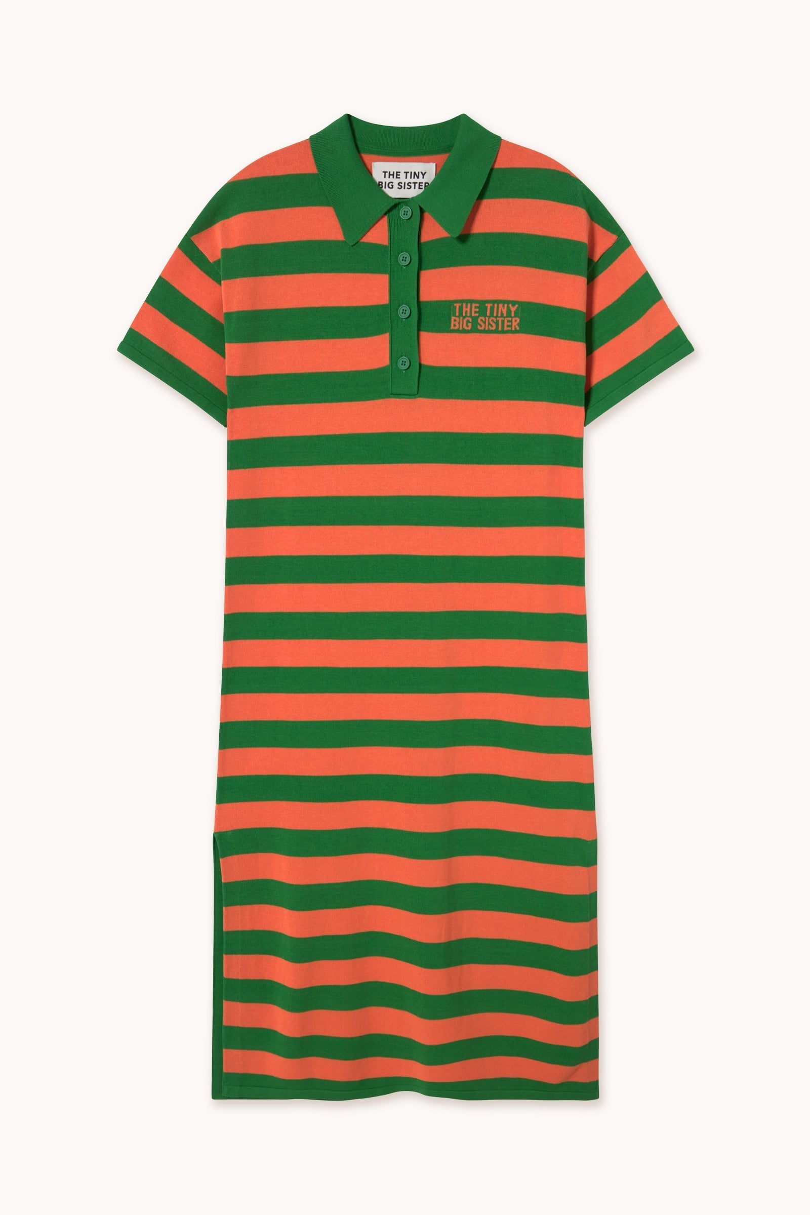 ワイド STRIPES ポロドレス