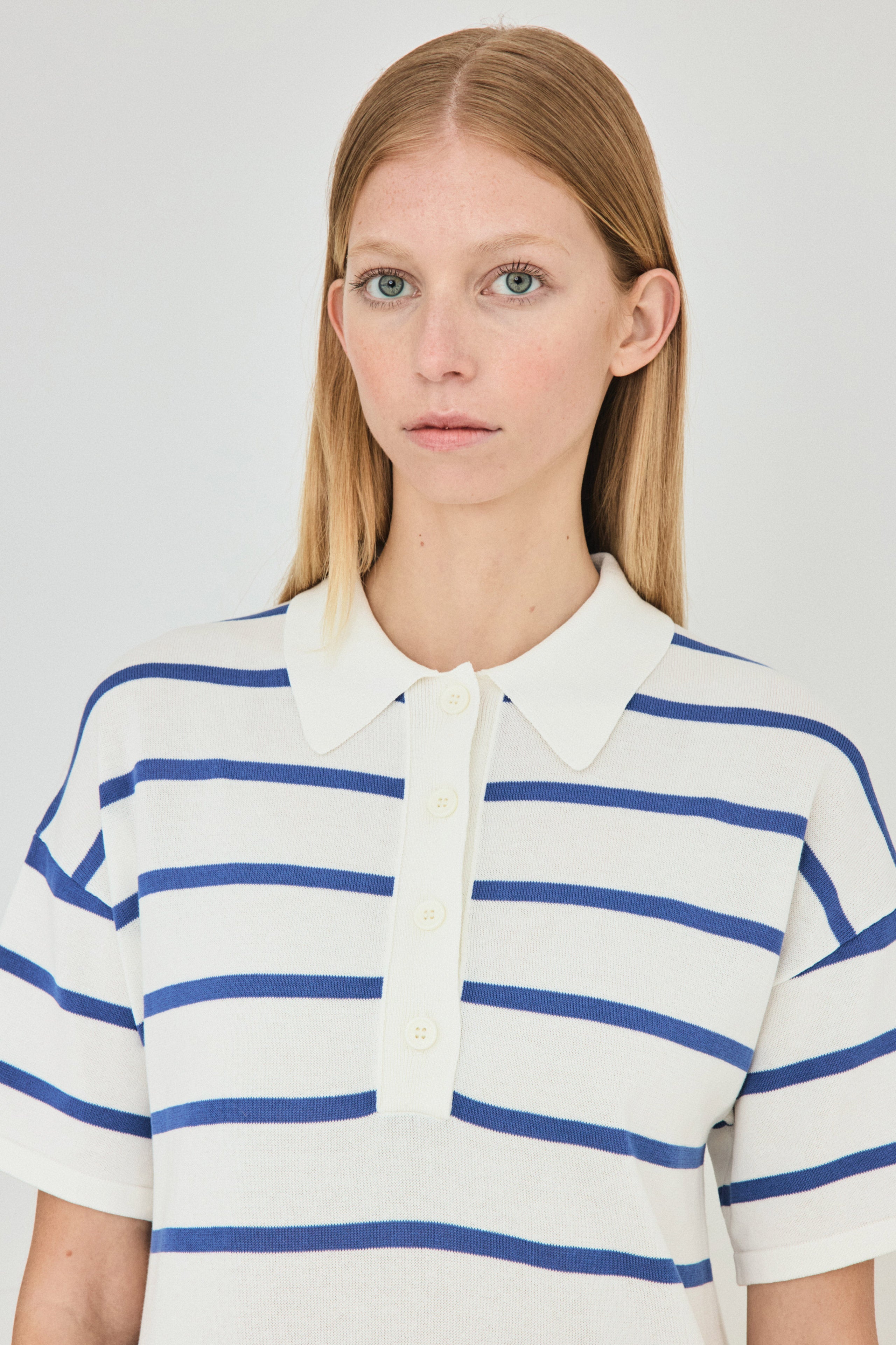 STRIPED POLO DRESS