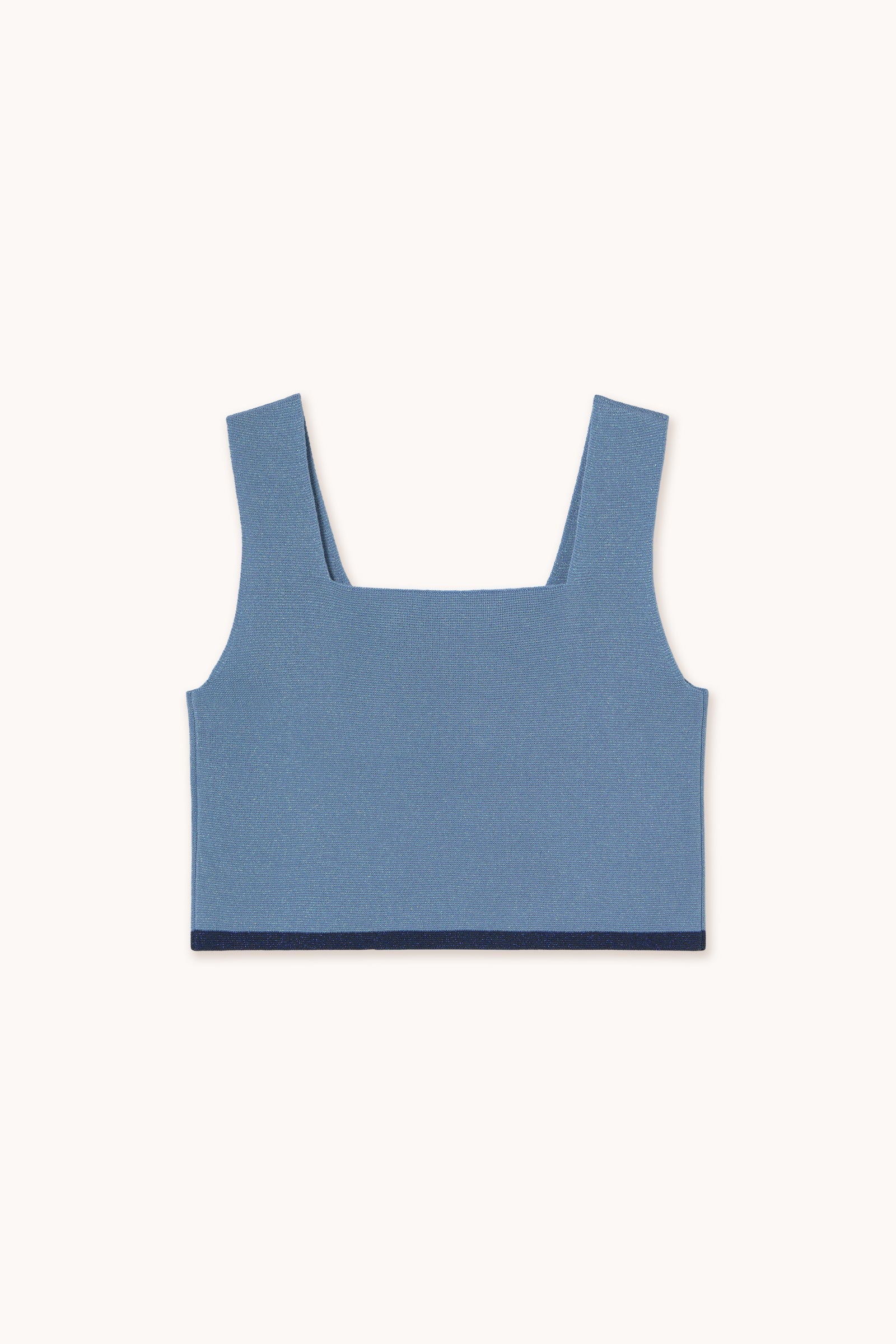CONTRAST BUTTONED TOP