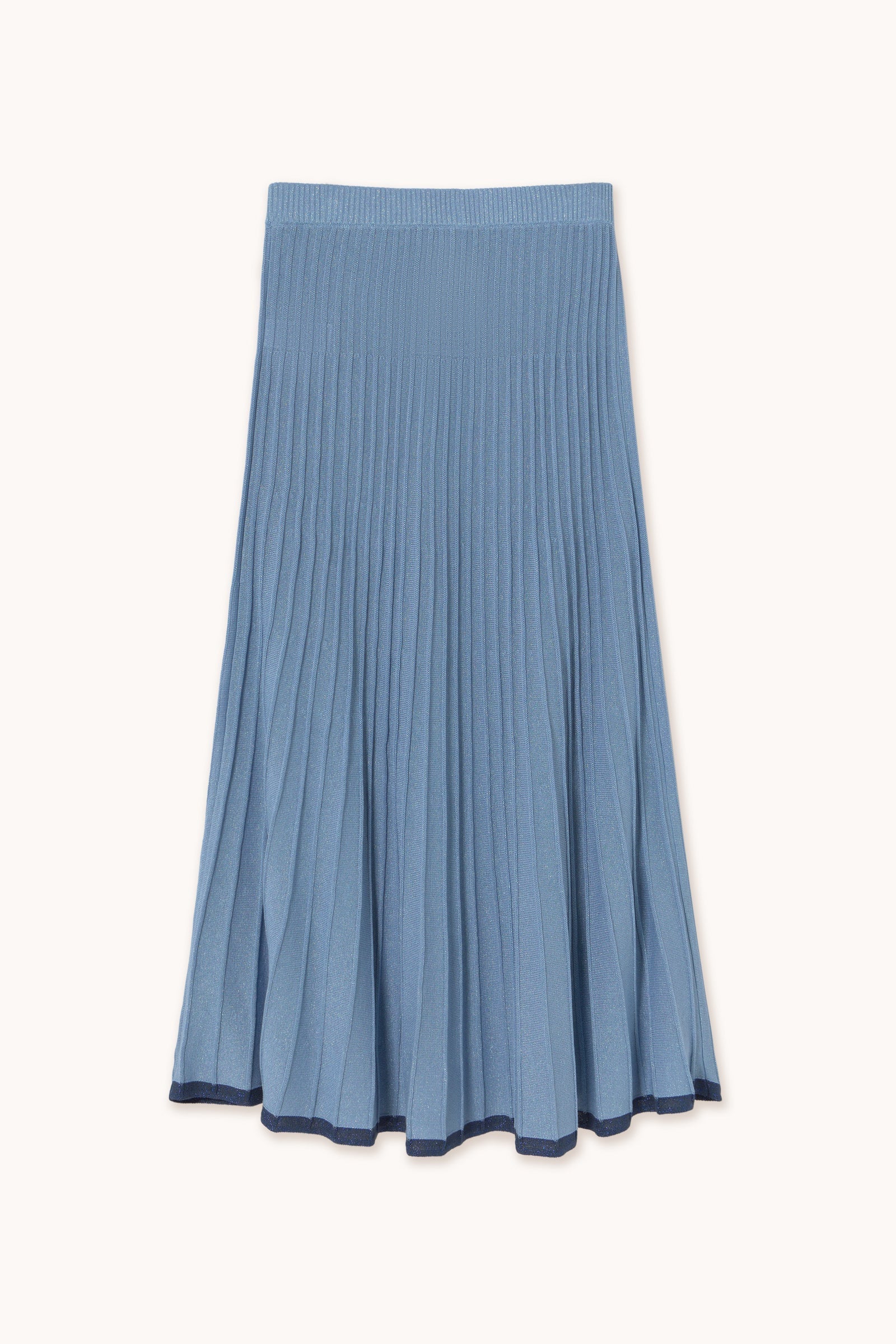CONTRAST BUTTONED SKIRT