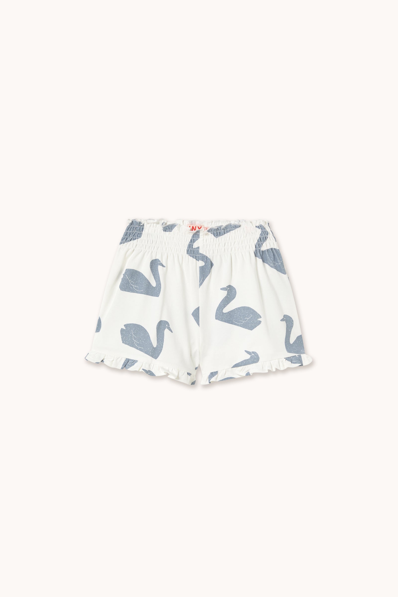 BIG SWANS KNITTED SMOCKED SHORTS