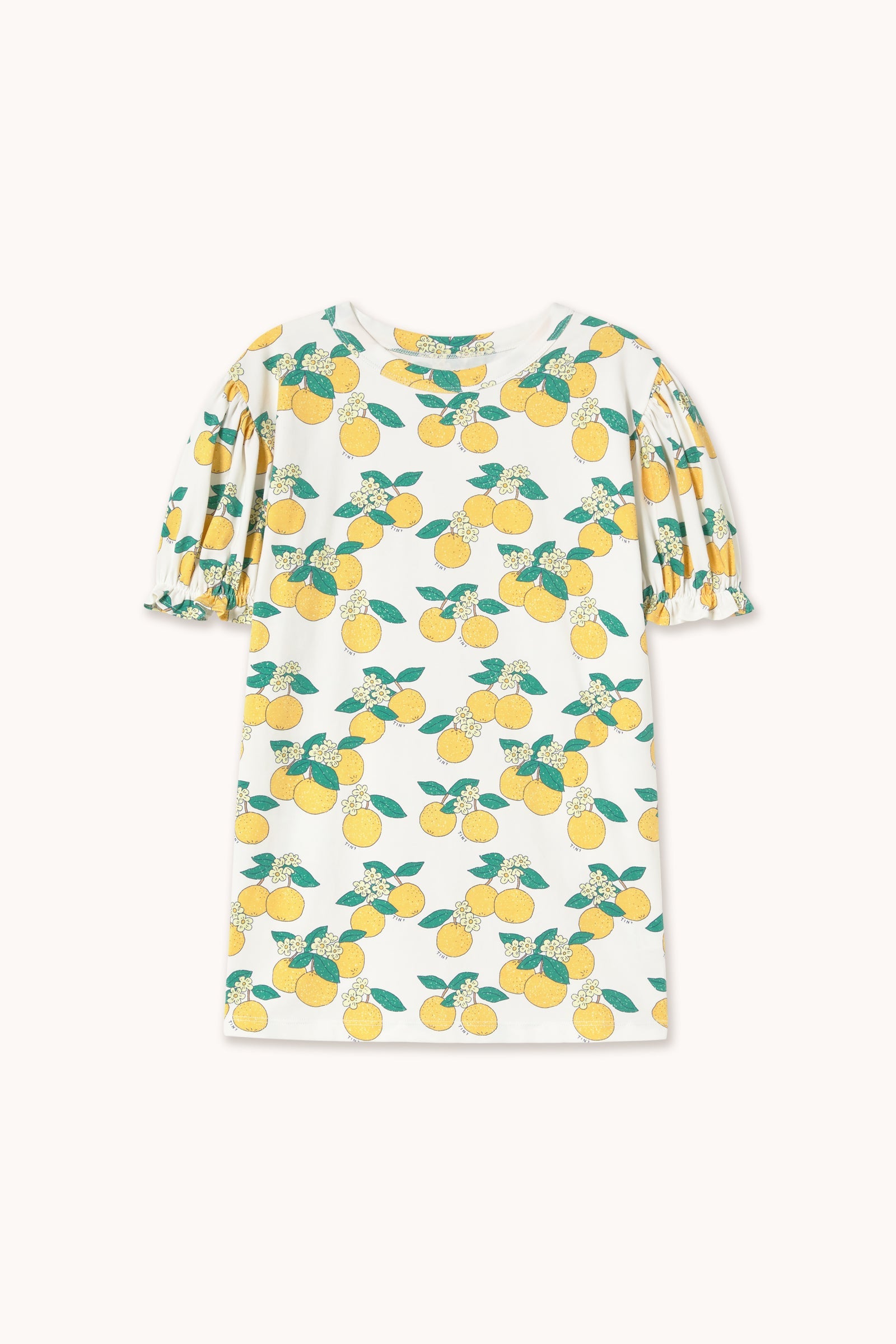 ORANGES PUFF SLEEVE DRESS