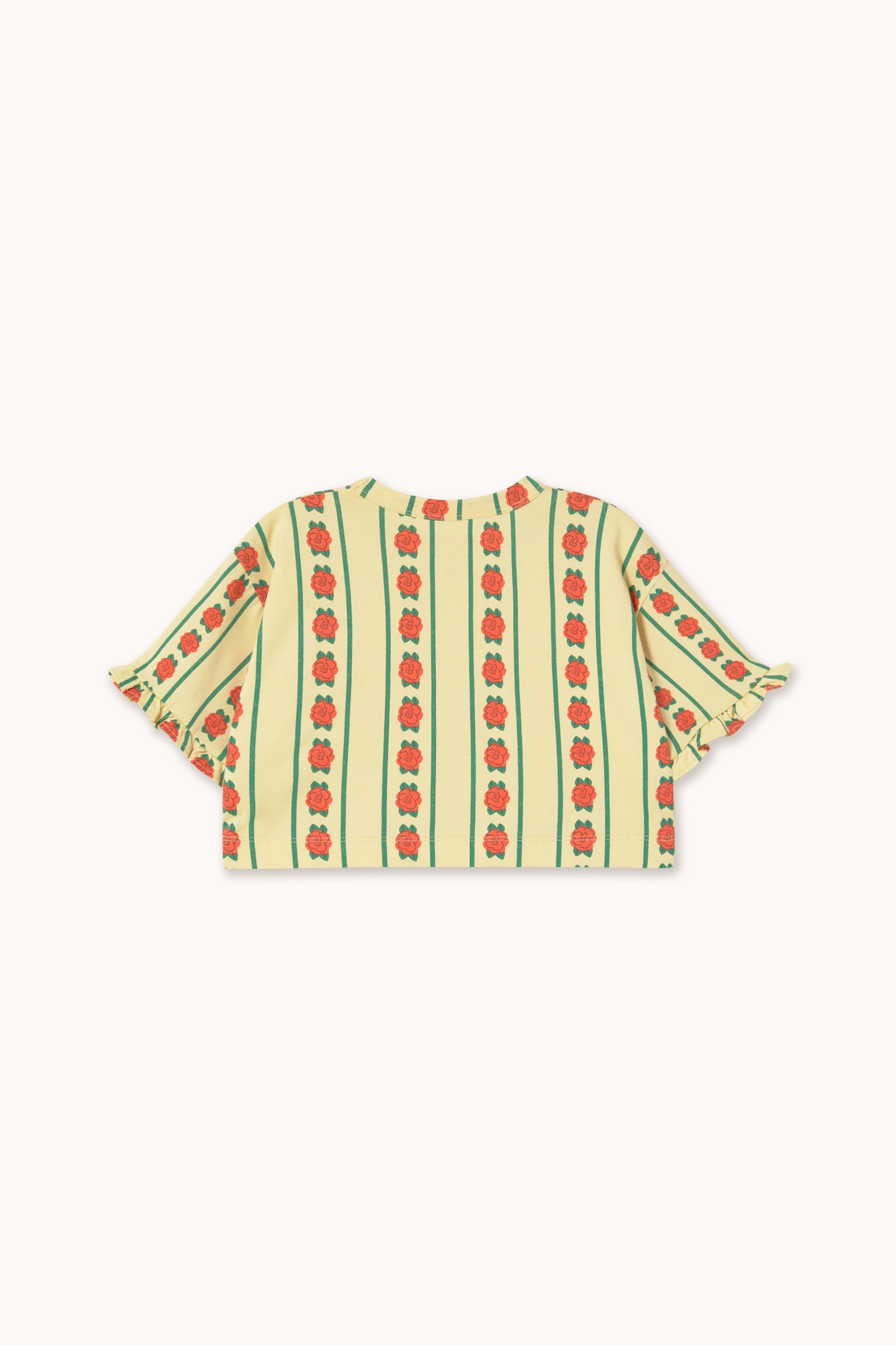 ROSE PATTERN CROP TEE