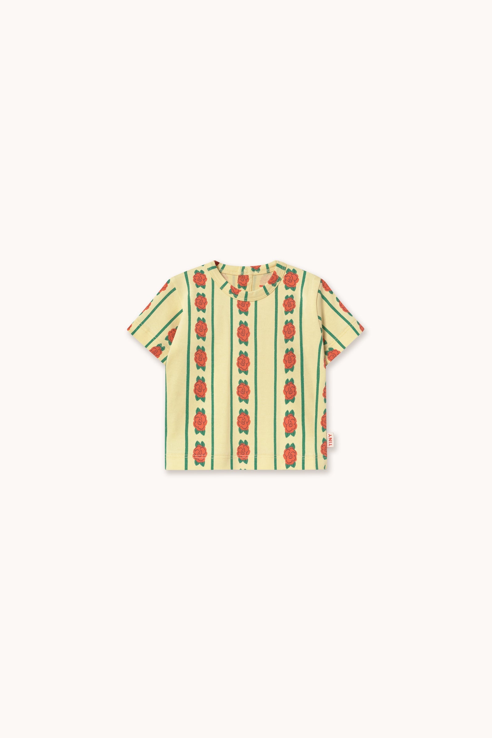 ROSE PATTERN KNITTED BABY TEE