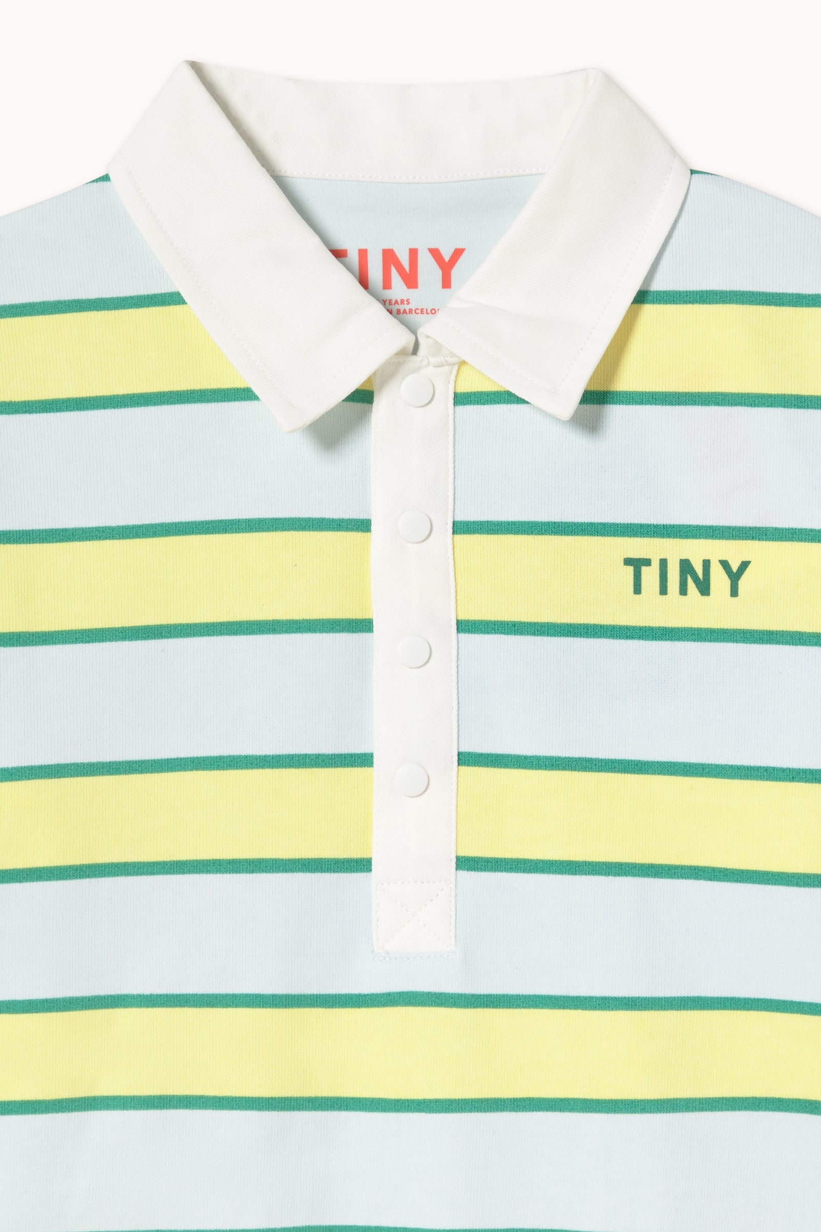 RETRO STRIPES POLO SWEATSHIRT