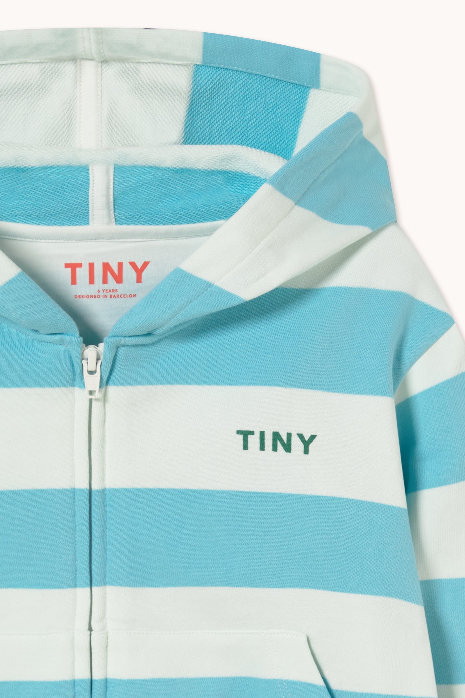 CYAN STRIPES HOODIE