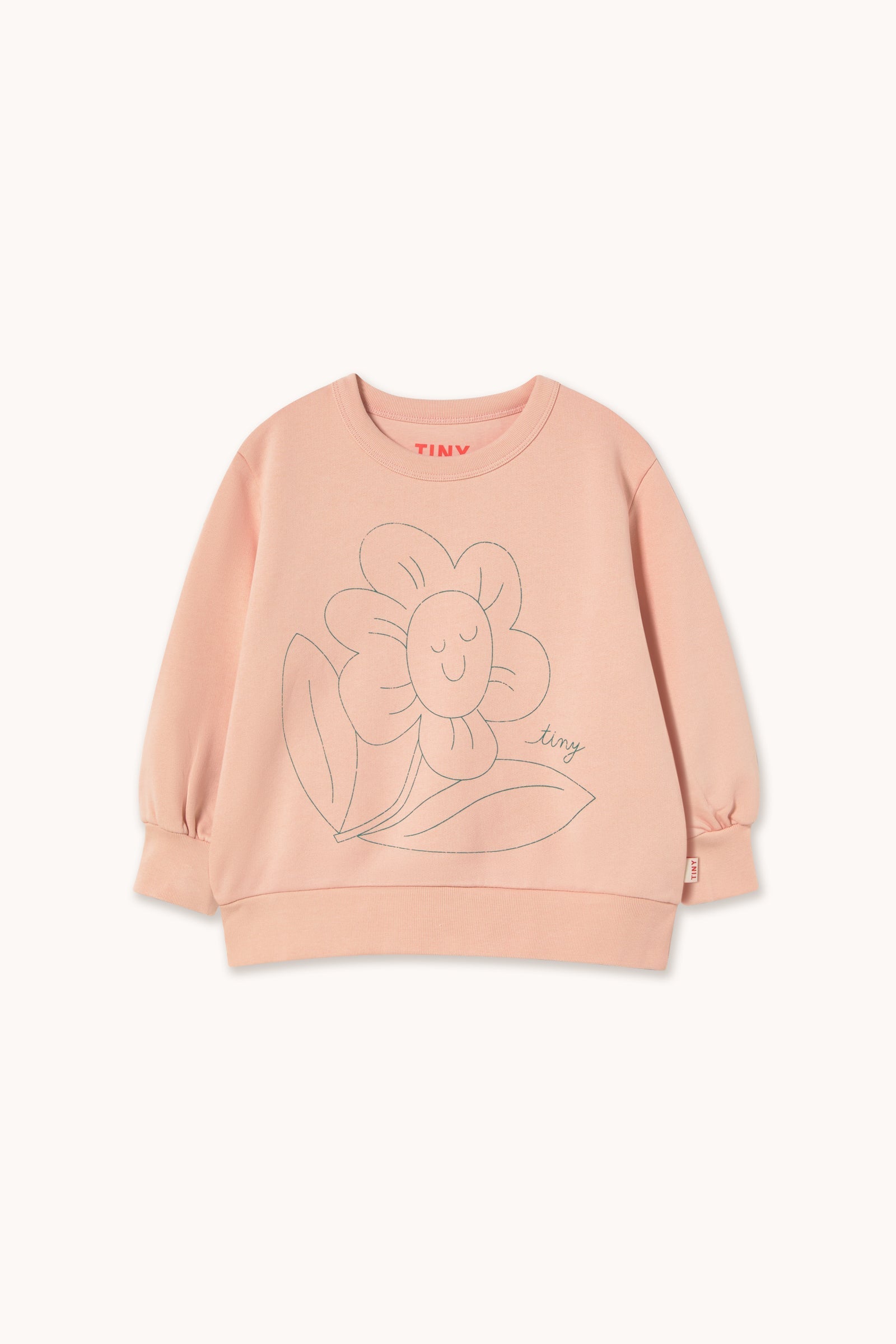 TINY FLOWER GRAPHIC SWEATSHIRT