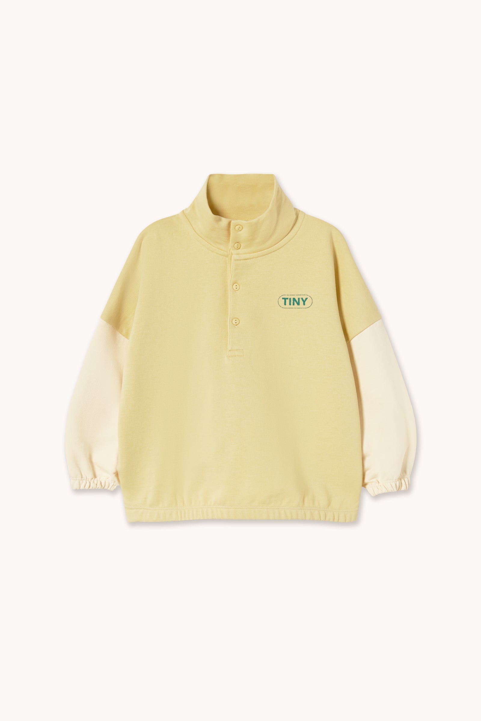 COLOR BLOCK MOCKNECK SWEATSHIRT