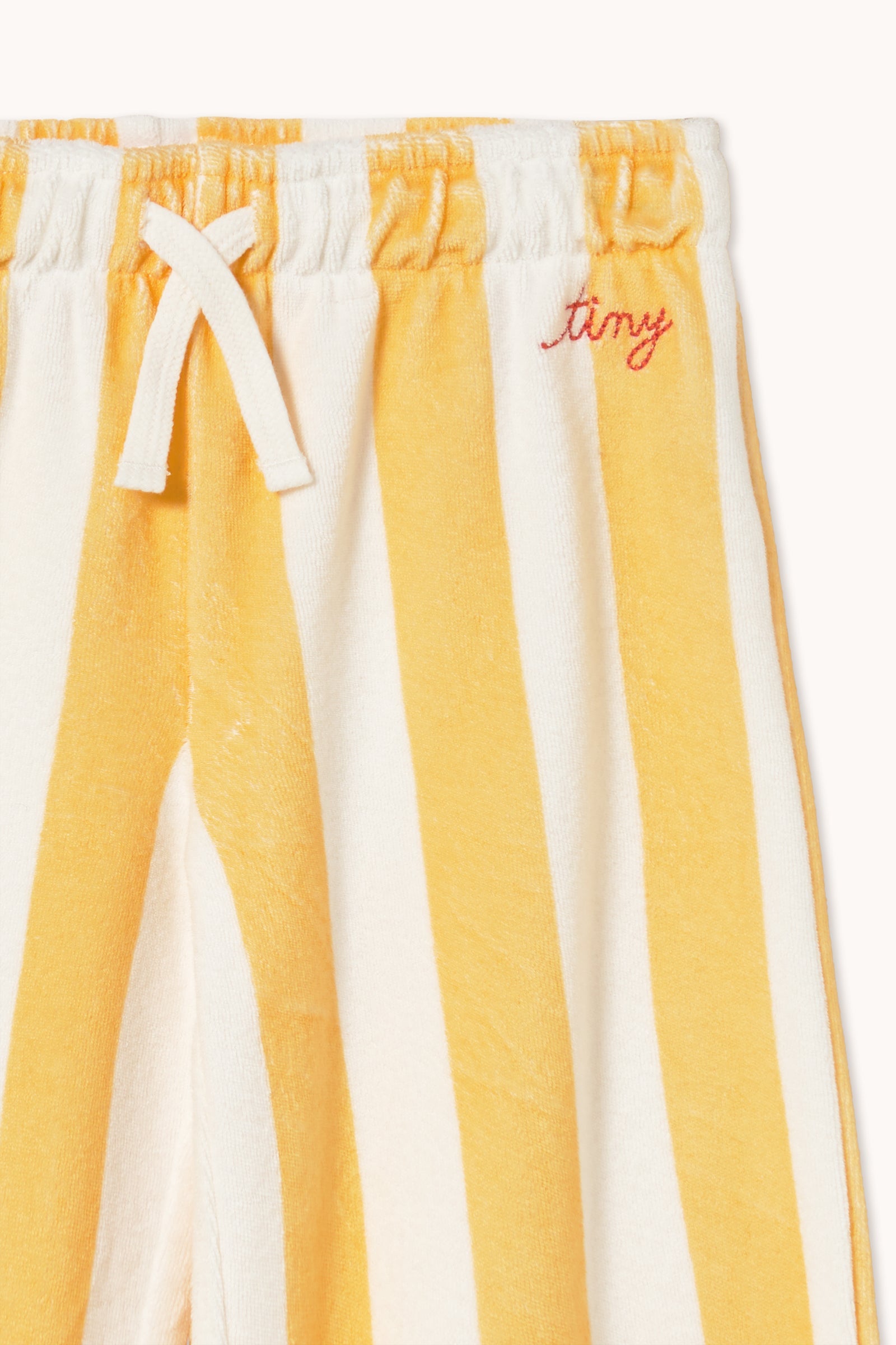 YELLOW STRIPES TOWEL SWEATPANT