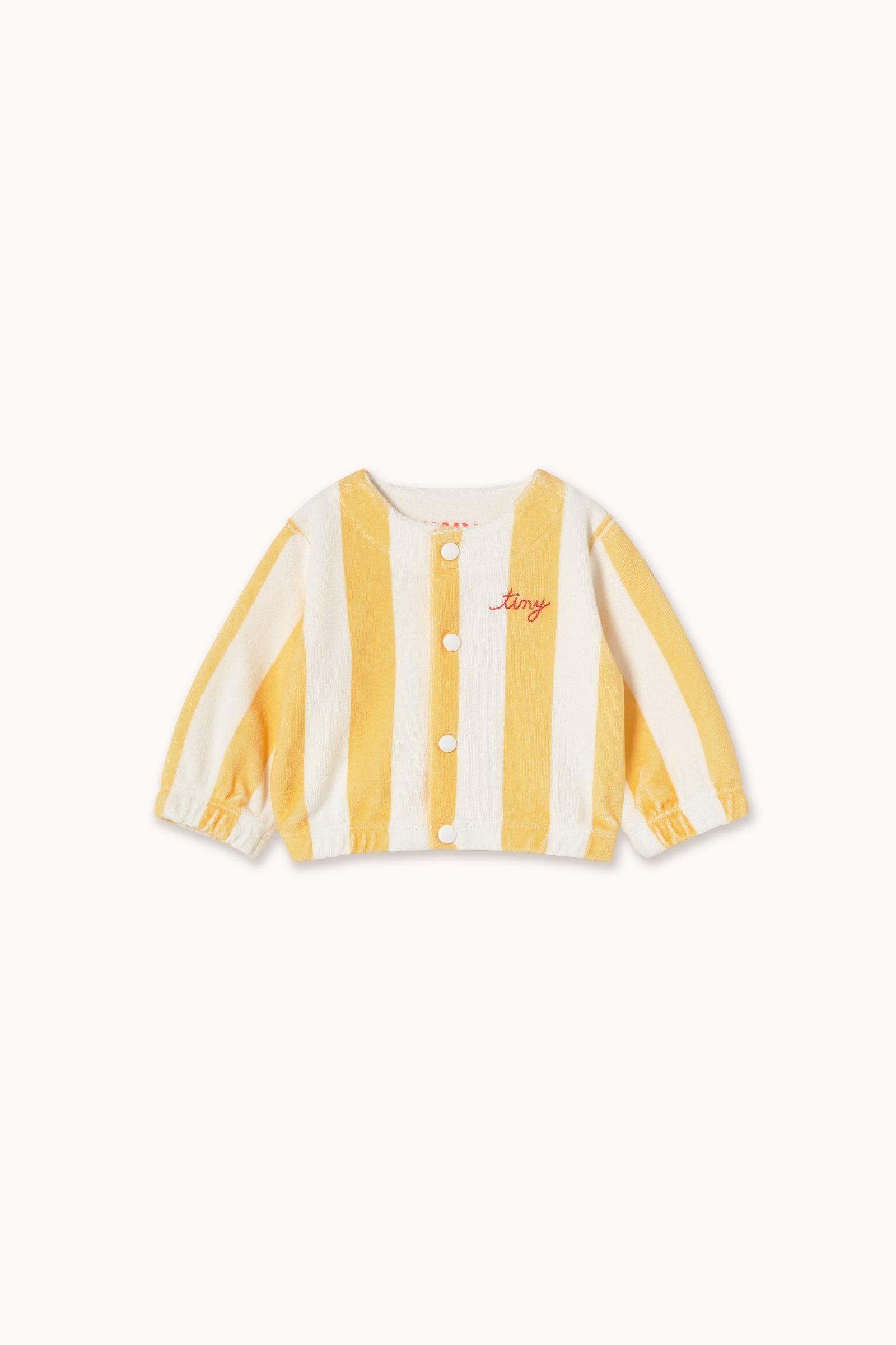 YELLOW STRIPES TOWEL BABY JACKET
