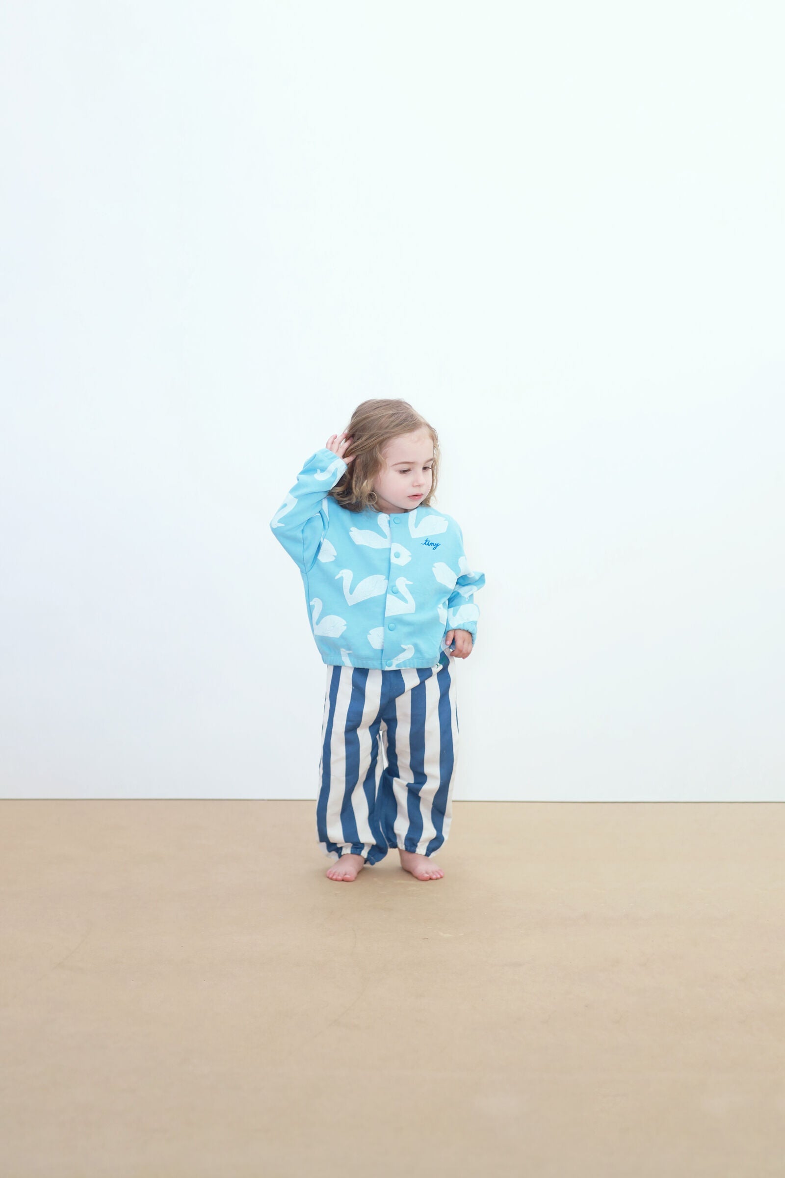 LIGHT NAVY STRIPES BABY PANT