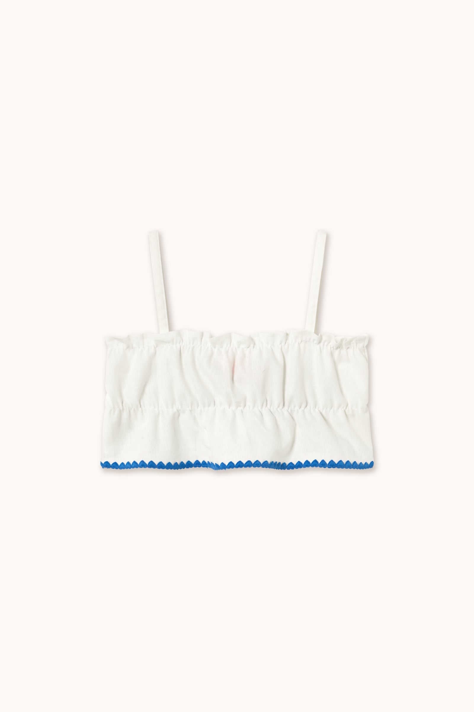 SWANS BOWS LINEN TOP