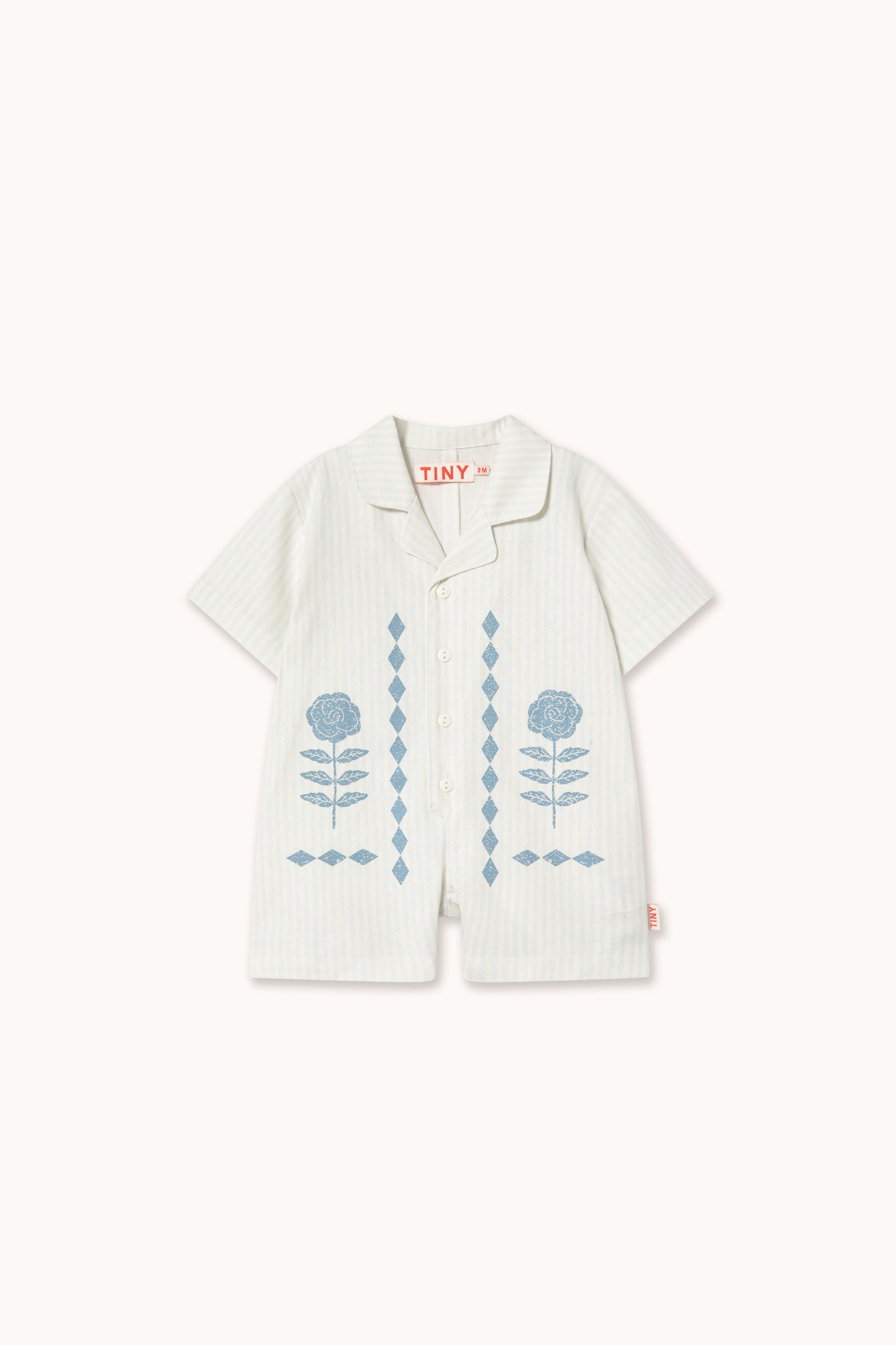 FLOWER PATTERN BABY ONE-PIECE