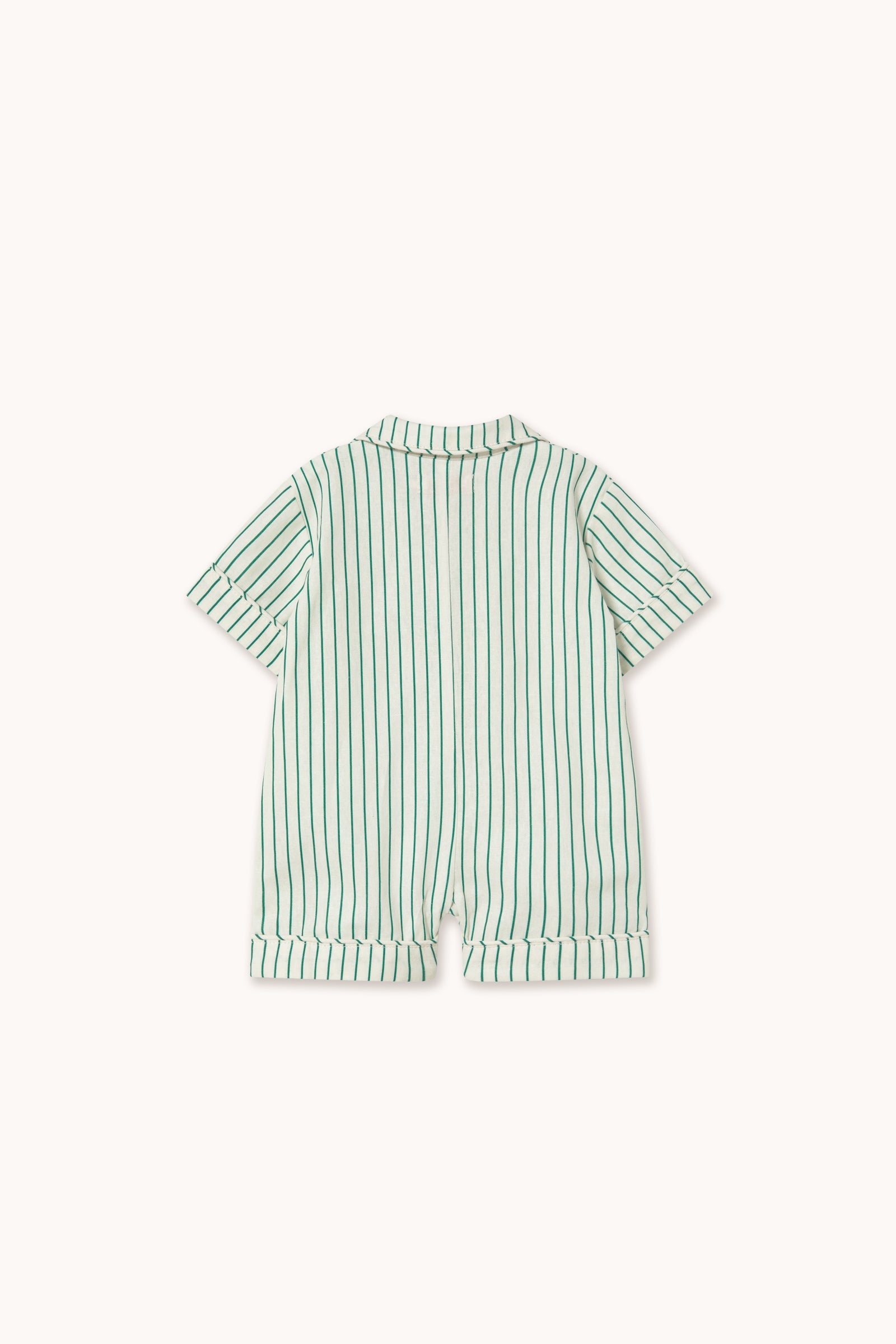 EMERALD STRIPES BABY ONE-PIECE