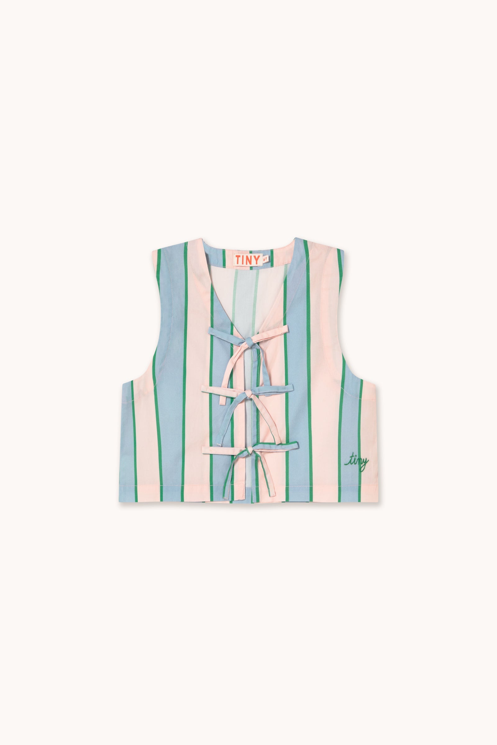 RETRO STRIPES BOWS VEST