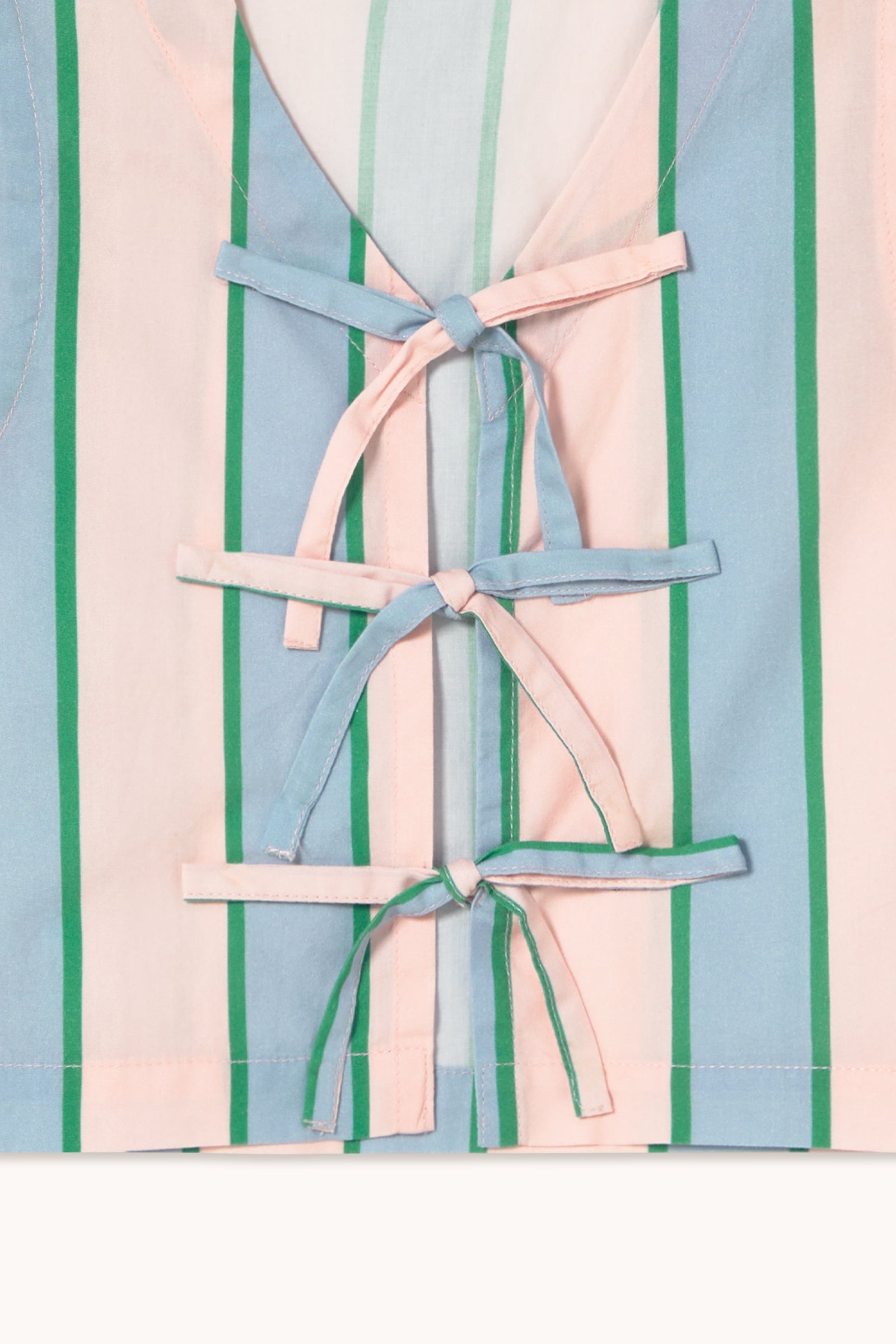 RETRO STRIPES BOWS VEST