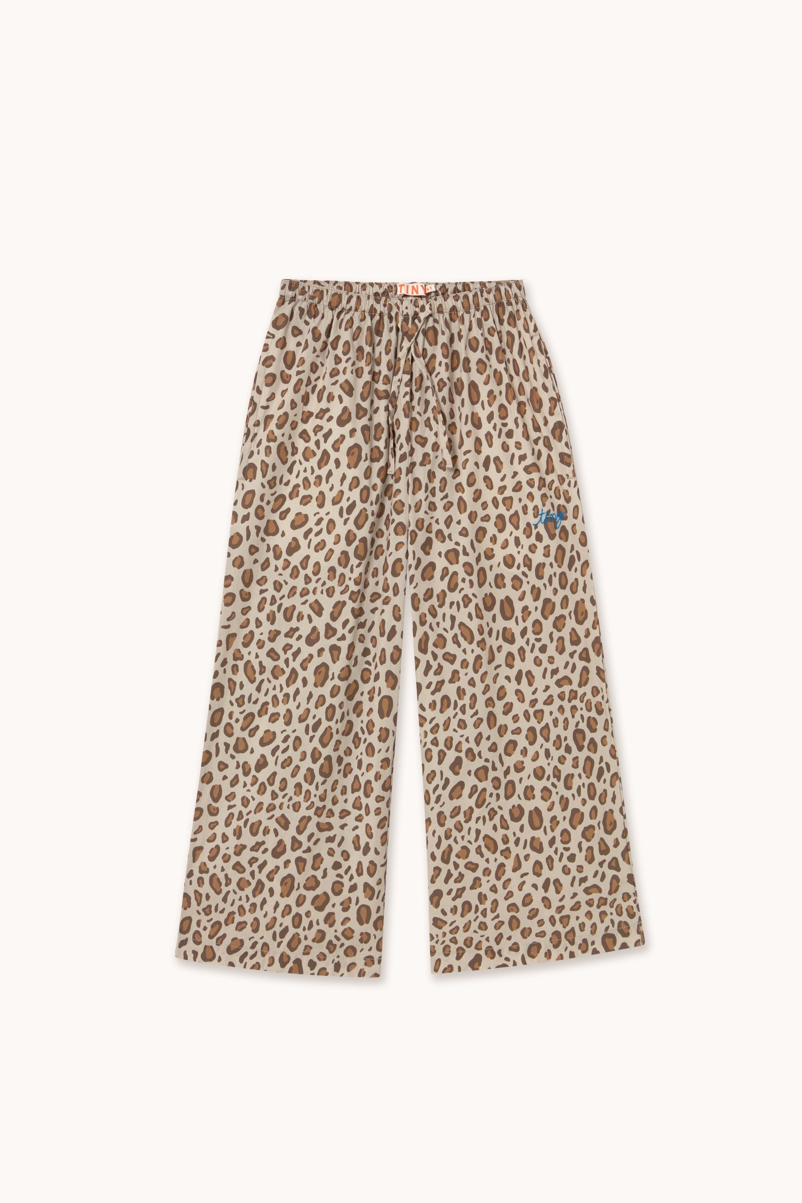 ANIMAL PRINT POPLIN PANT