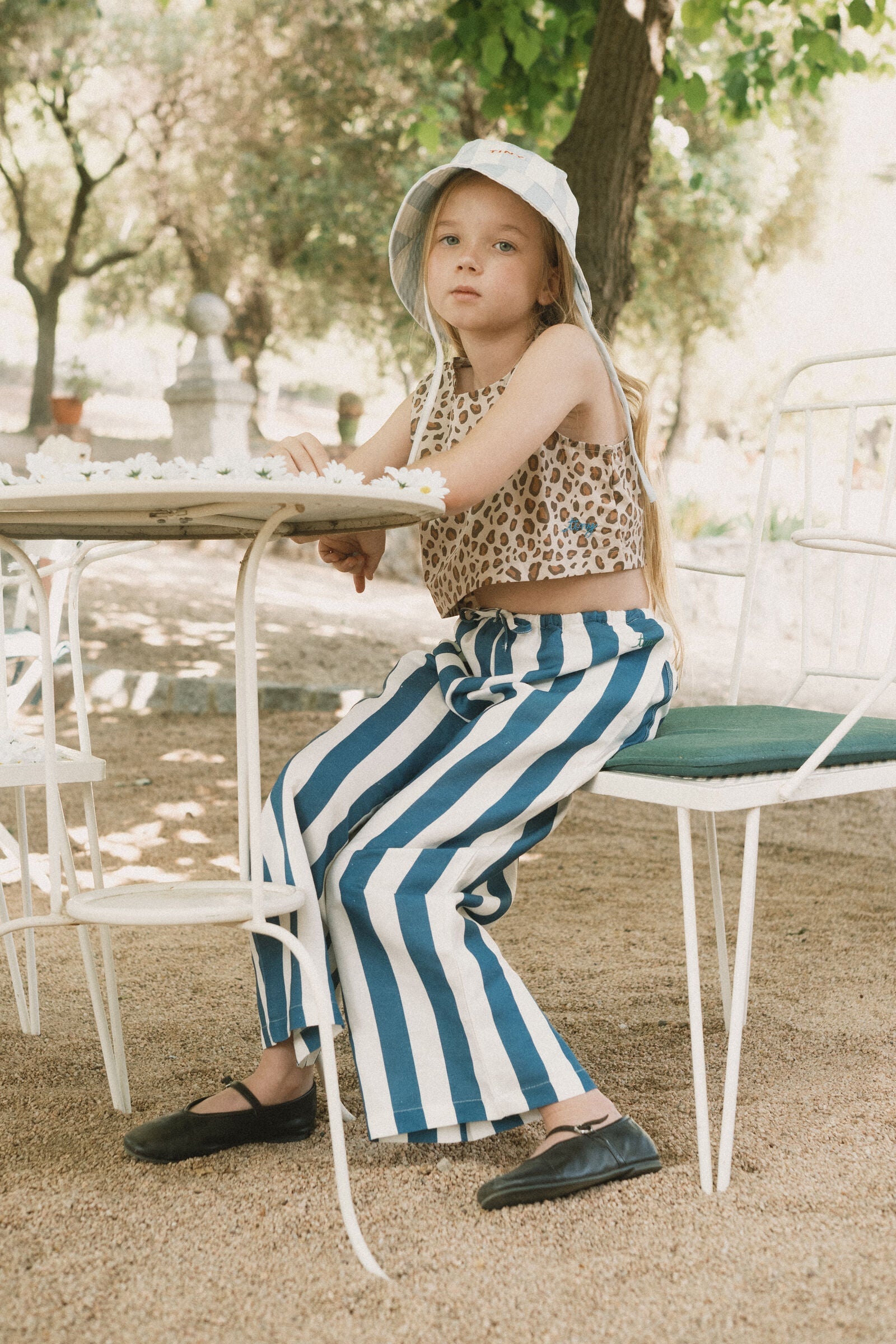 ANIMAL PRINT POPLIN TOP
