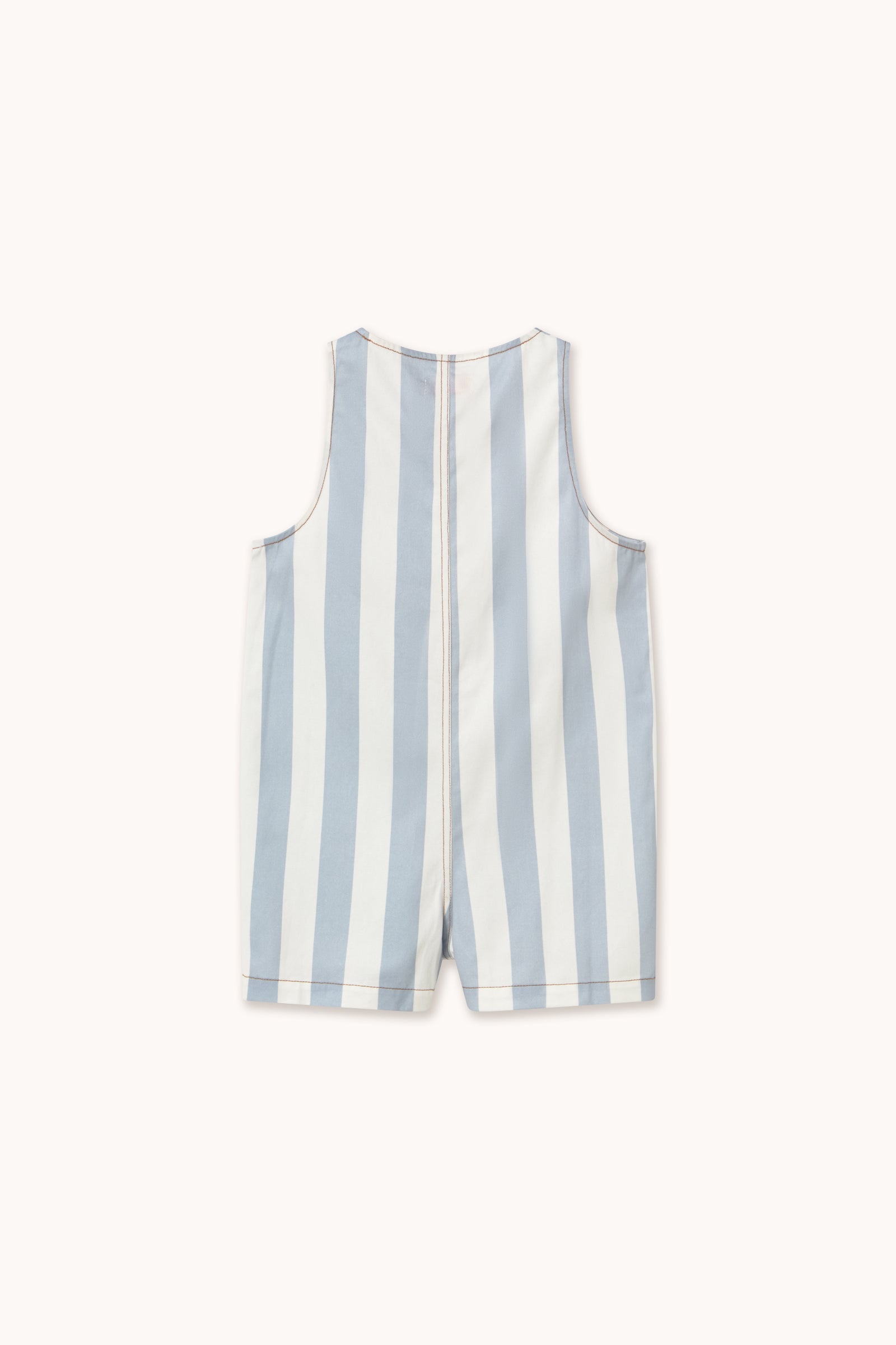 STRIPES TWILL SHORT ONE-PIECE