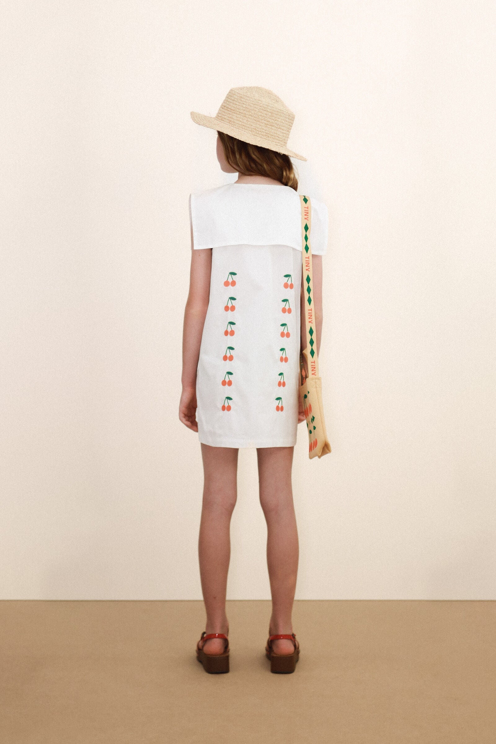 MINI CHERRIES TWILL DRESS