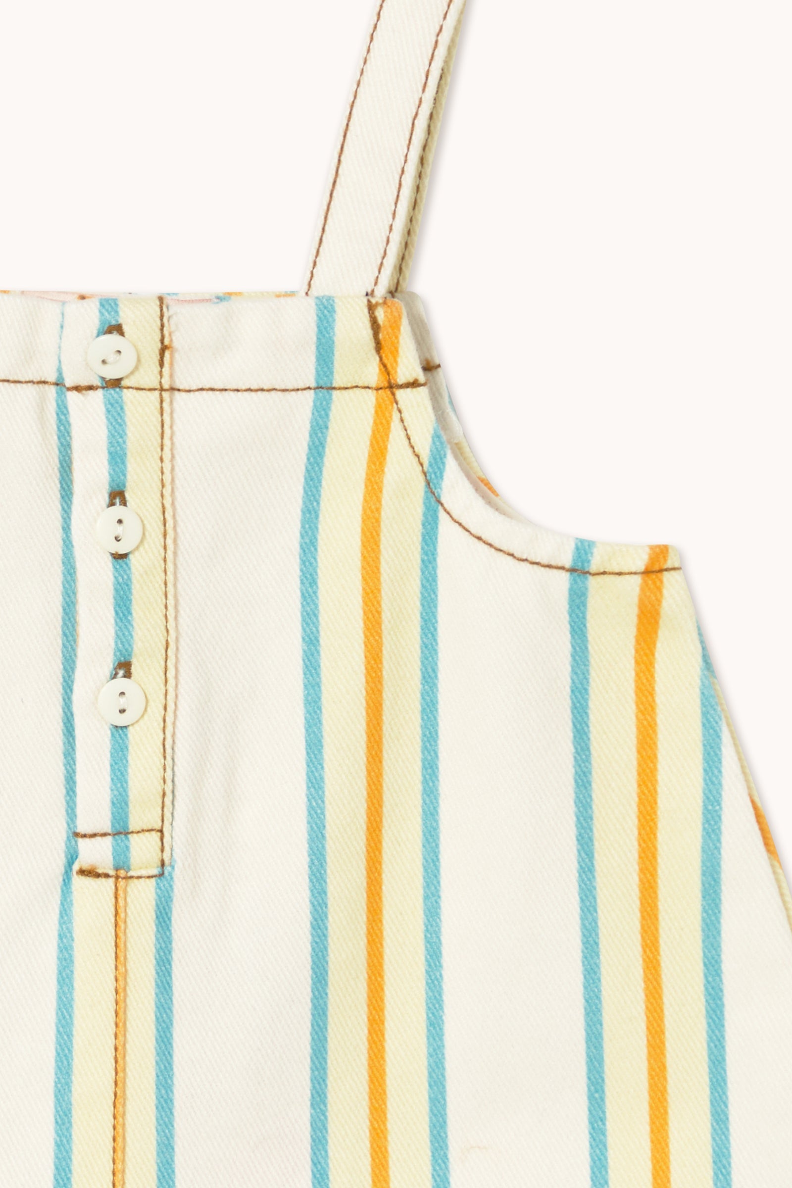 MULTICOLOR STRIPES BABY DUNGAREE
