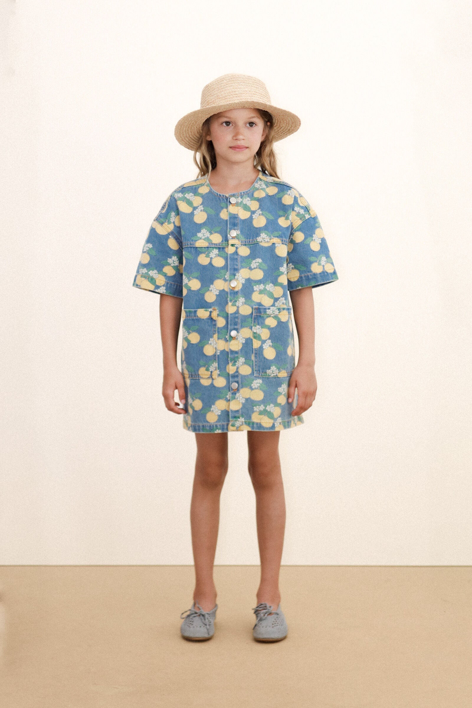 ORANGES DENIM DRESS
