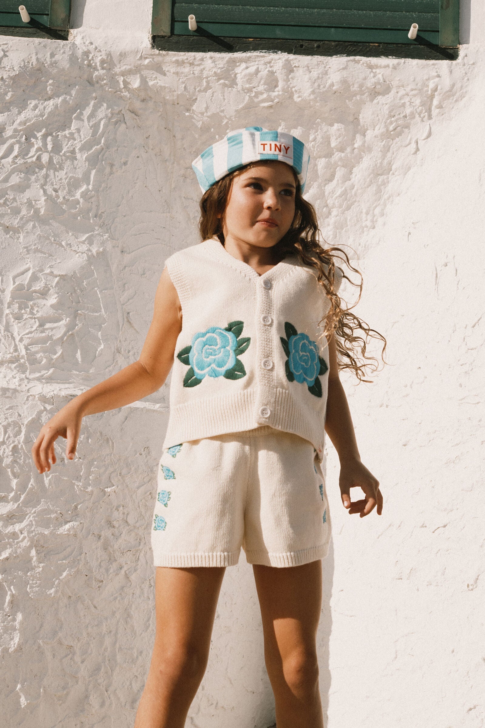 FLOWERS KNITTED SHORTS