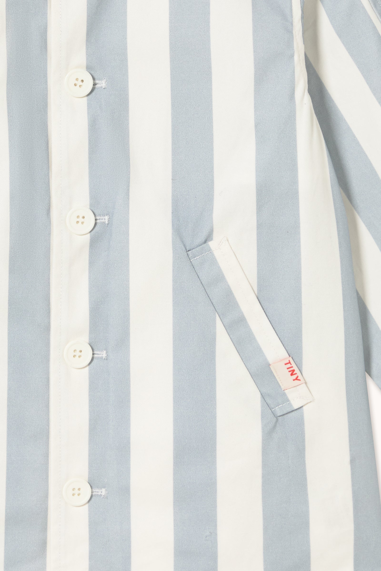 BLUE STRIPES TRENCH COAT