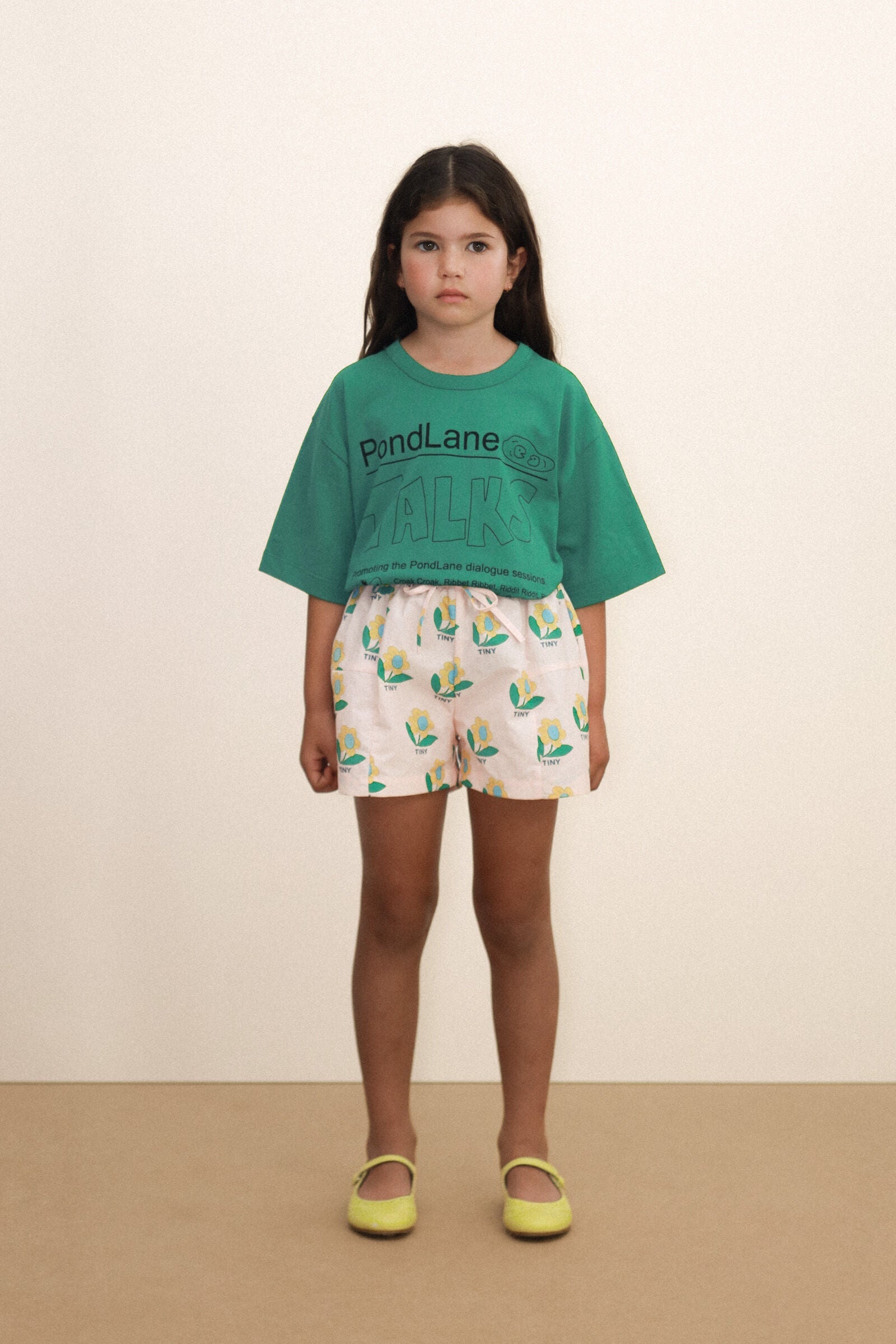 TINY FLOWER WOVEN SHORTS