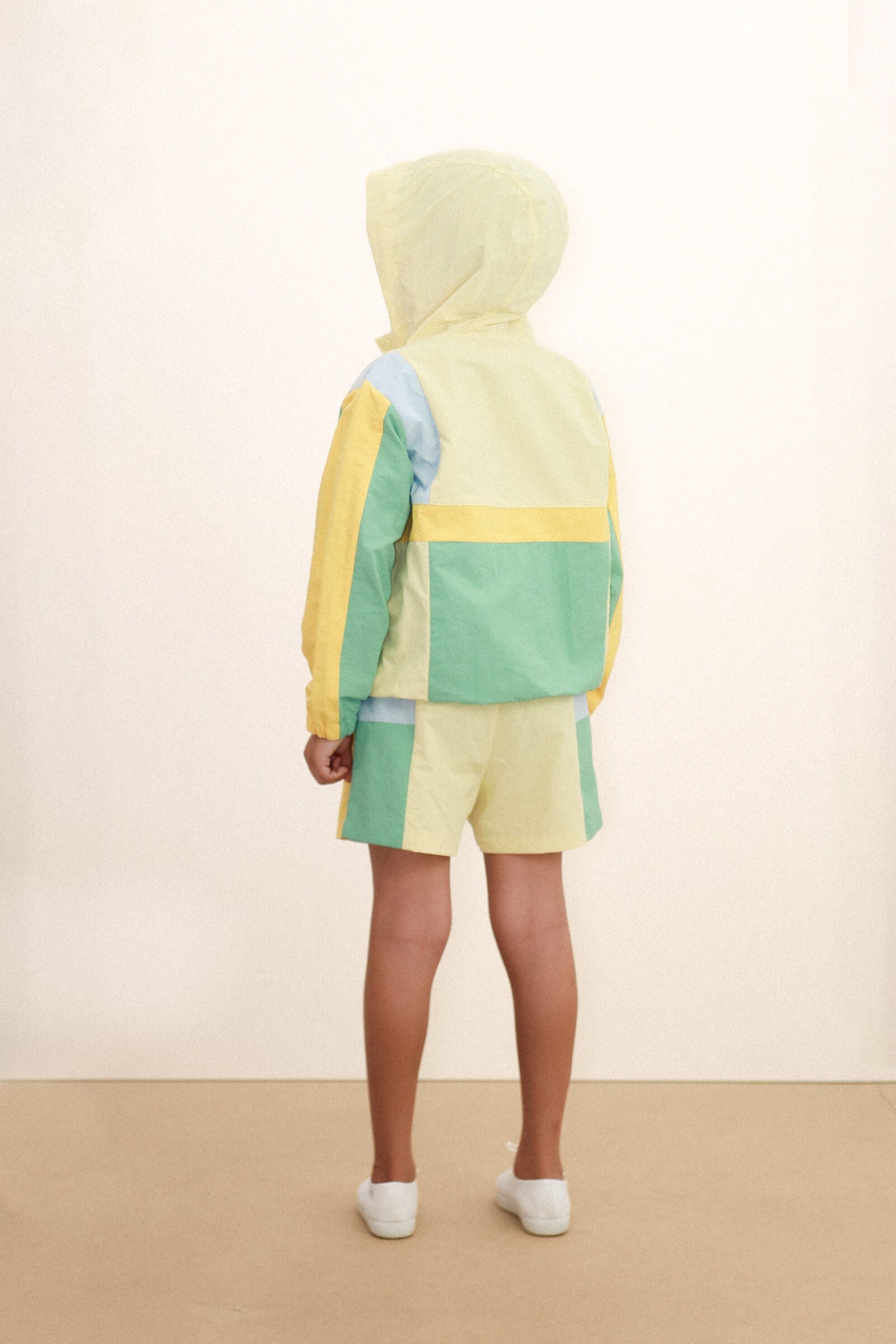 COLOR BLOCK WOVEN JACKET