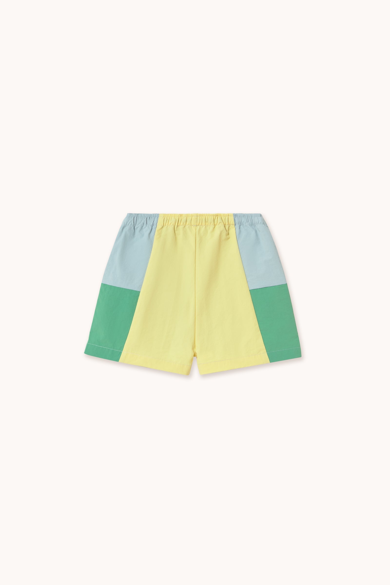COLOR BLOCK WOVEN SHORTS