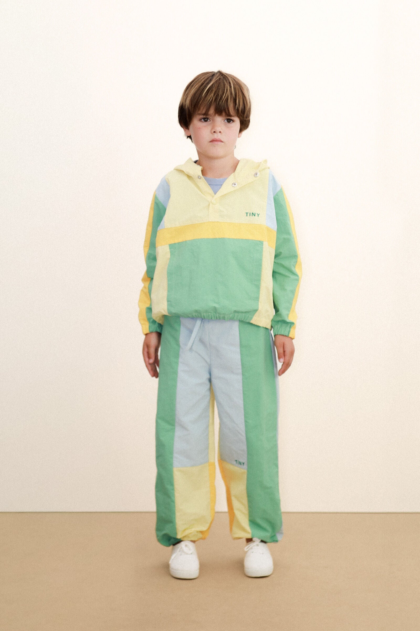 COLOR BLOCK WOVEN SWEATPANT