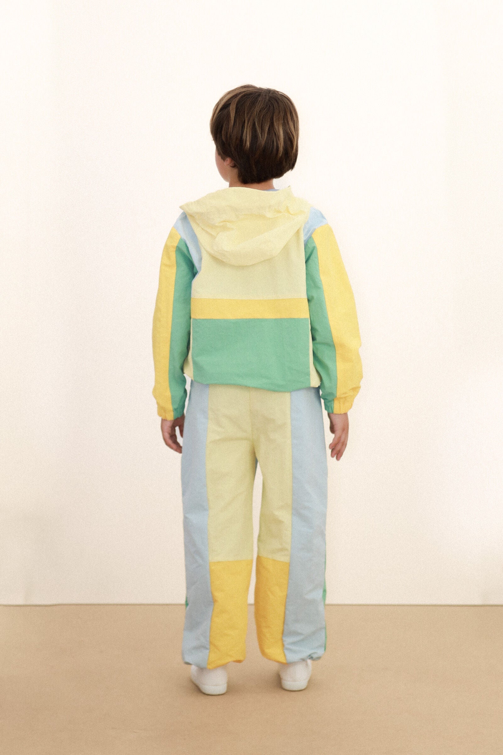 COLOR BLOCK WOVEN SWEATPANT