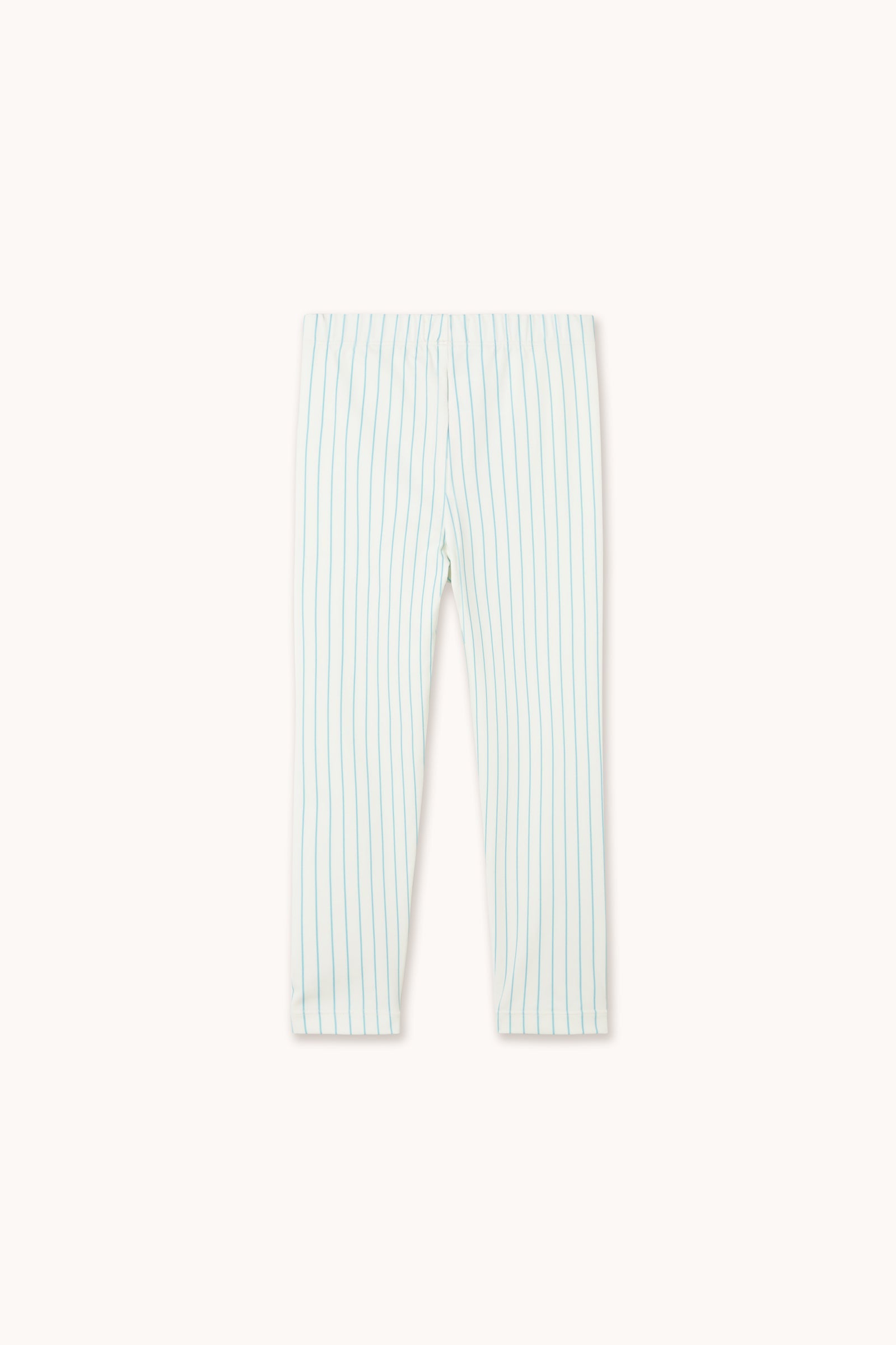 LEGGINGS CYAN FINE STRIPES
