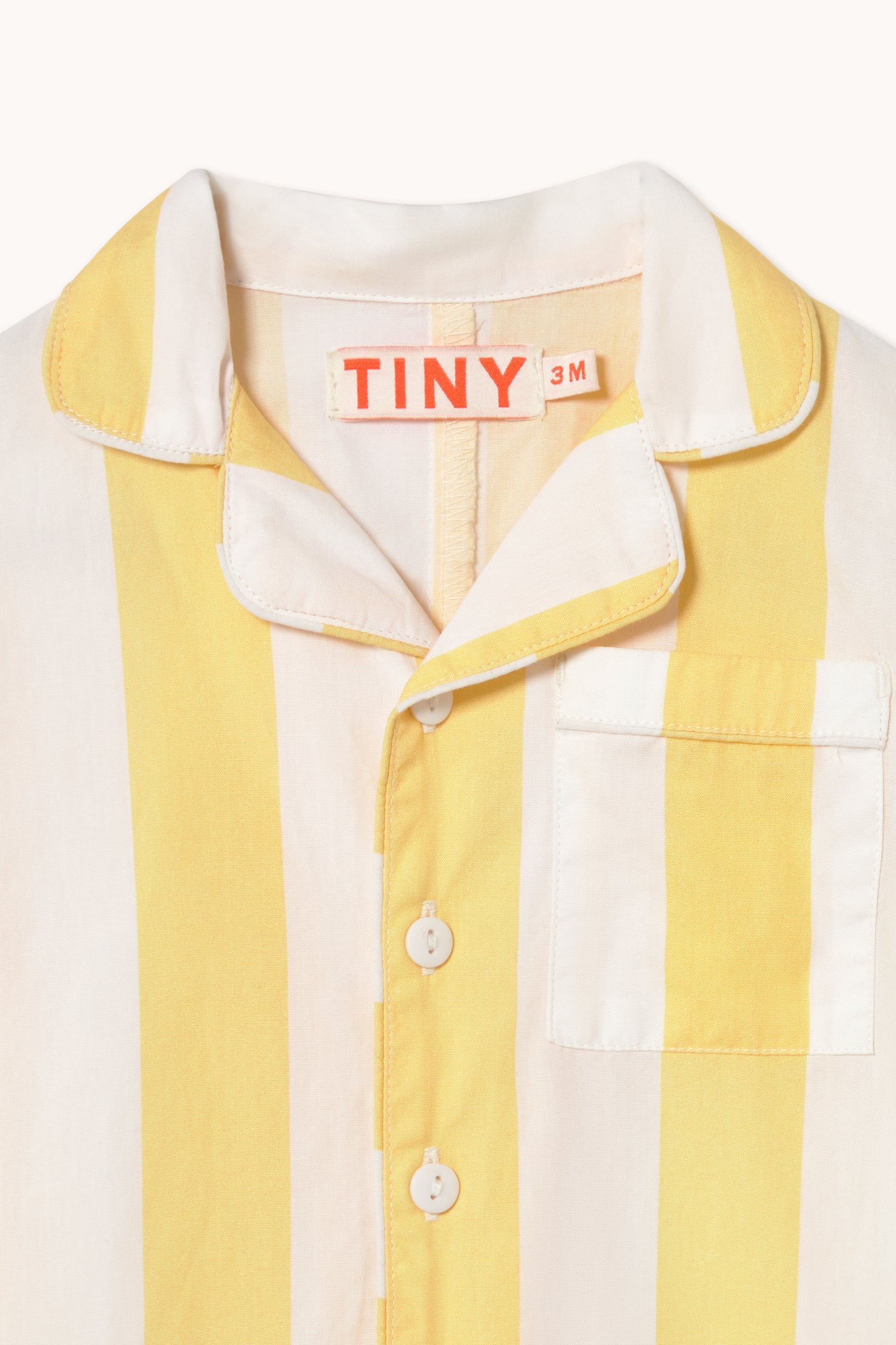 YELLOW STRIPES BABY ONE-PIECE
