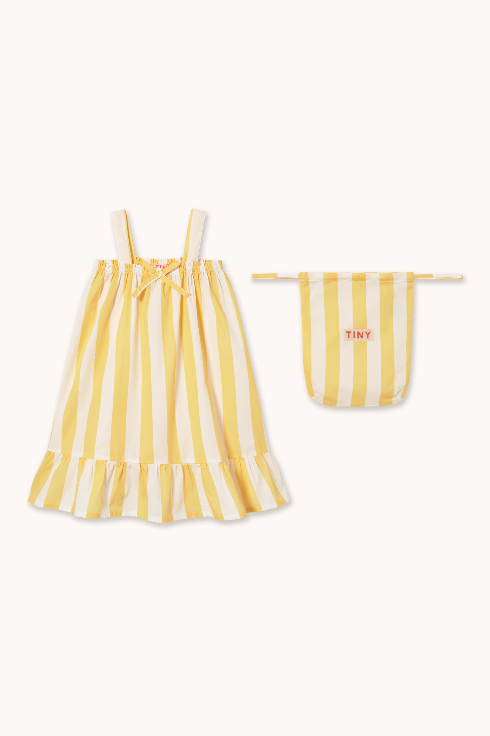 YELLOW STRIPES NIGHTGOWN DRESS