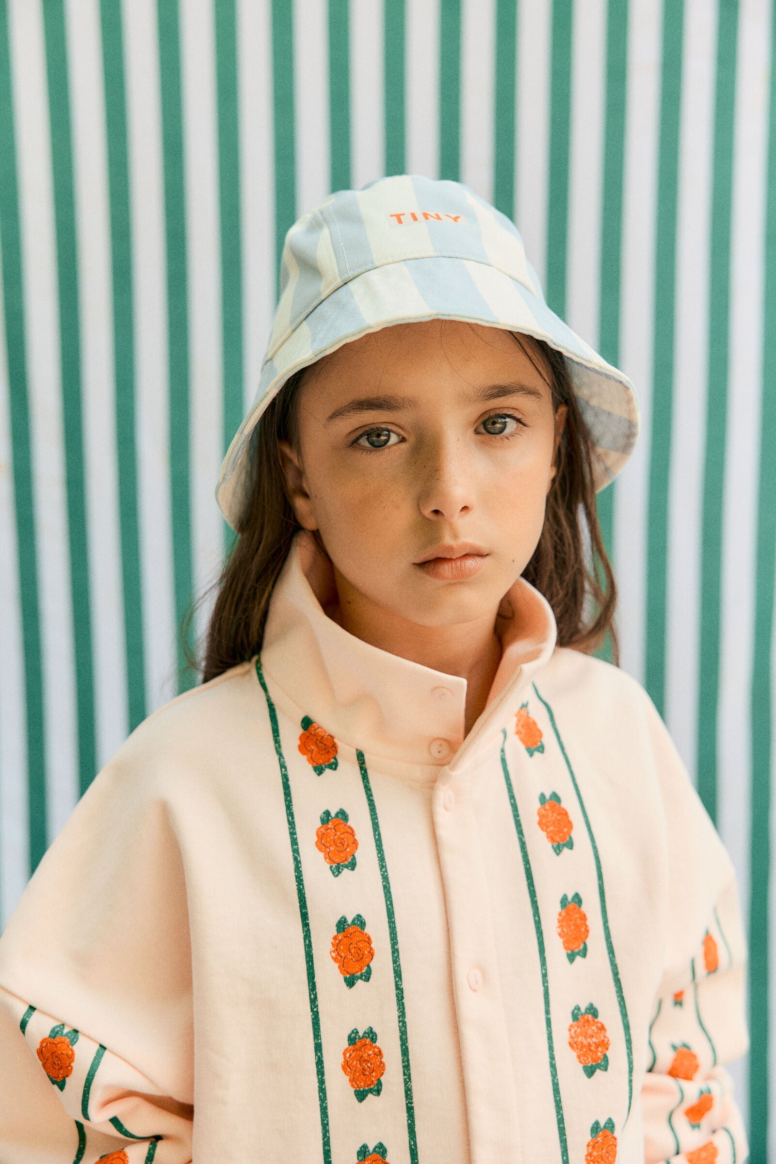 BLUE STRIPES BUCKET HAT