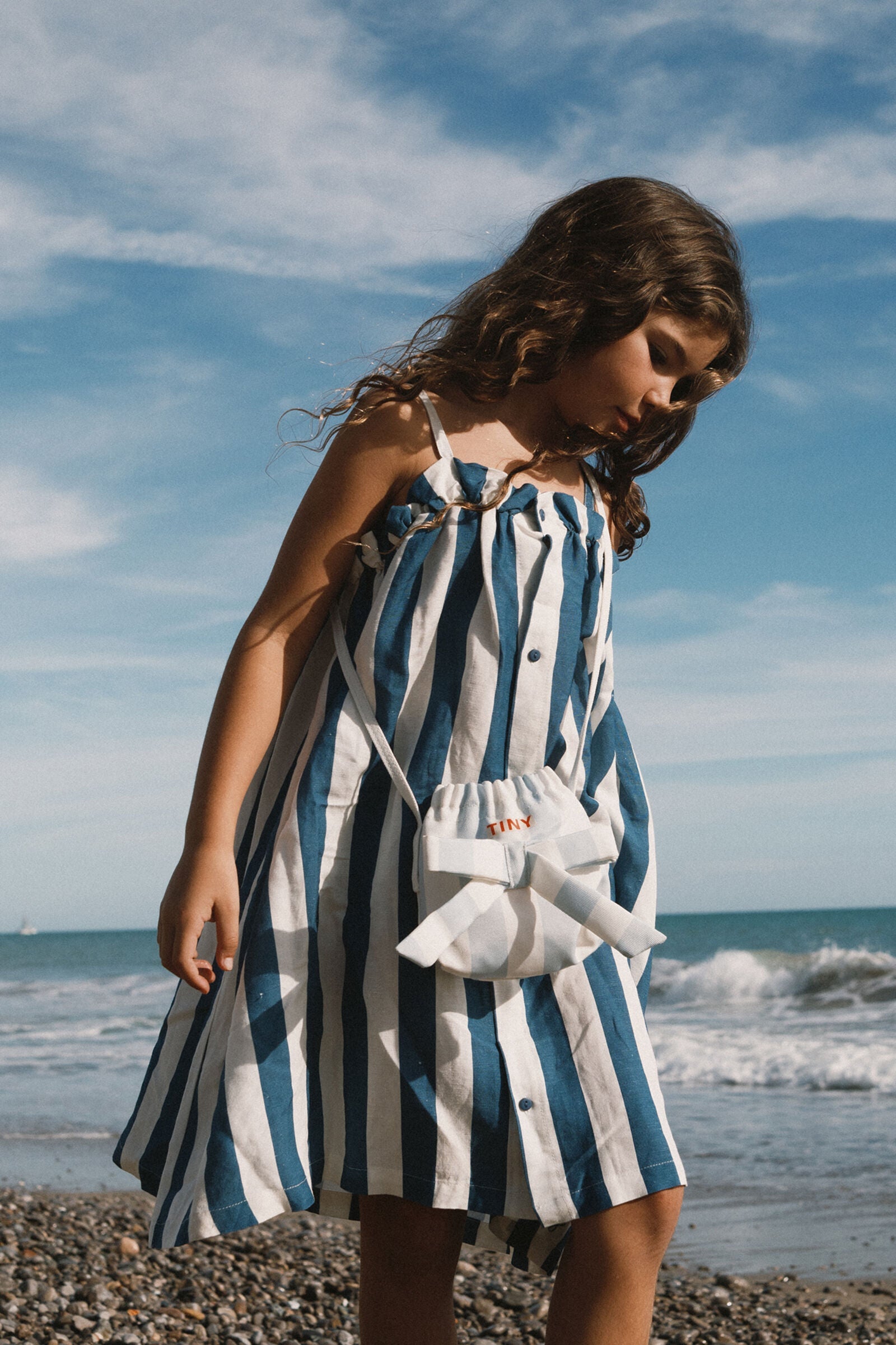 BLUE STRIPES CROSSBODY BAG
