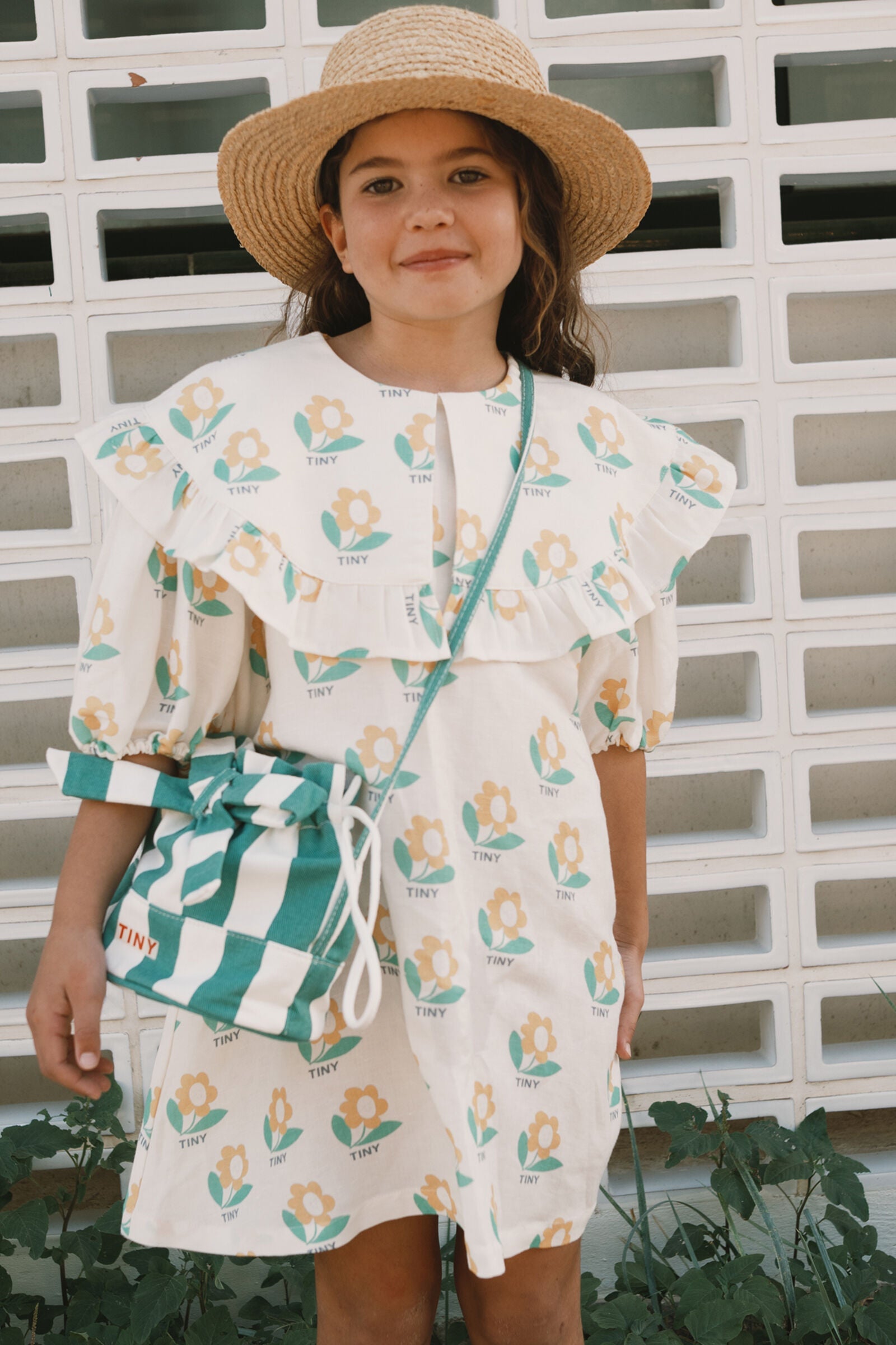 EMERALD STRIPES BUCKET BAG
