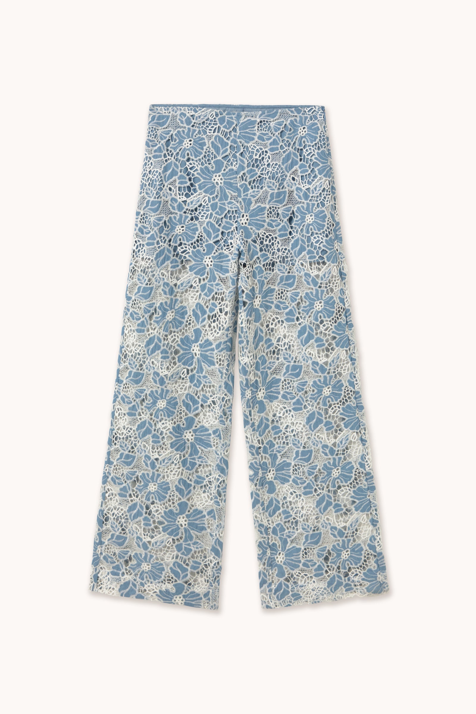 LACE WIDE TROUSERS