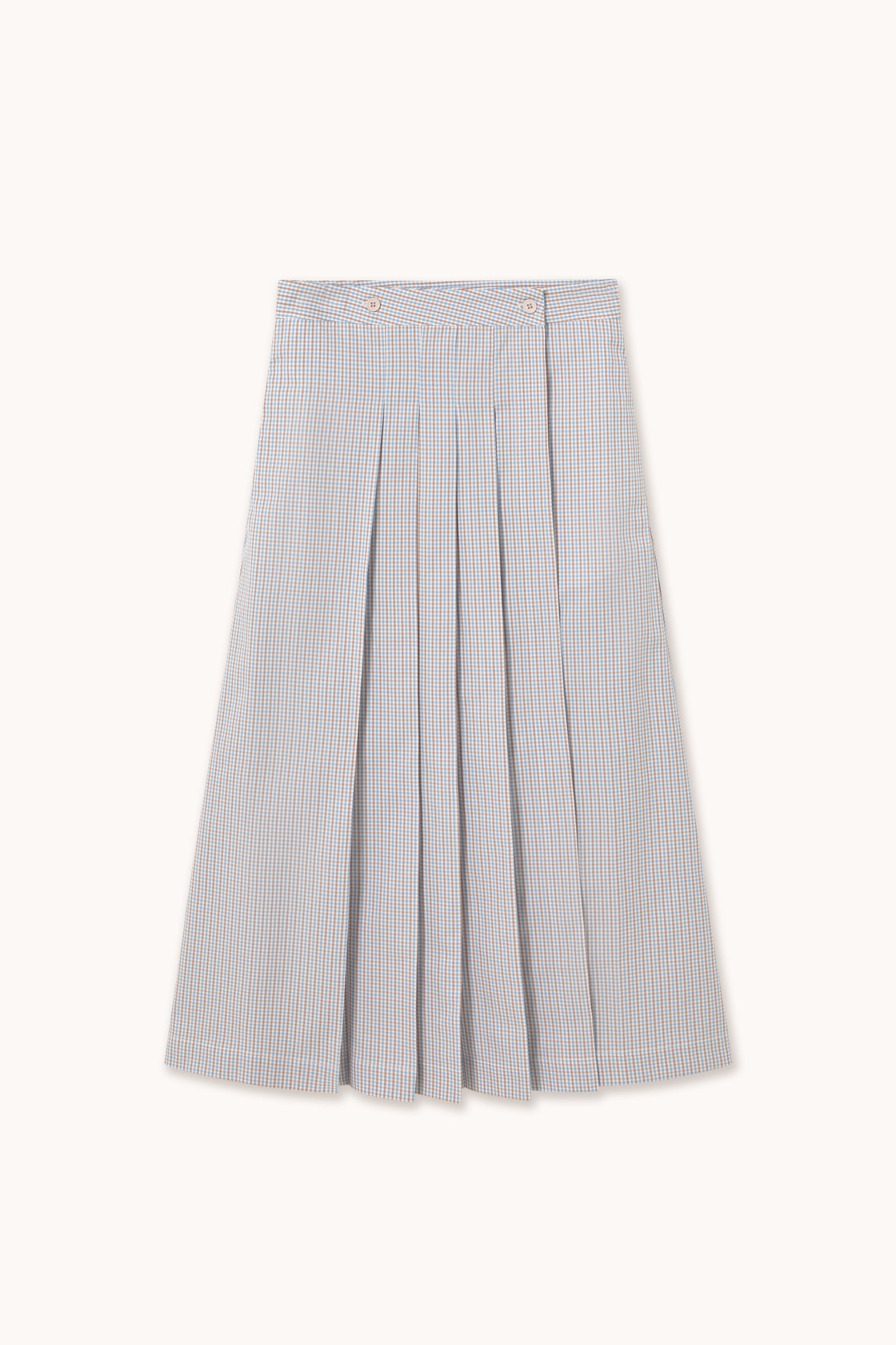 SMALL CHECK WRAP SKIRT